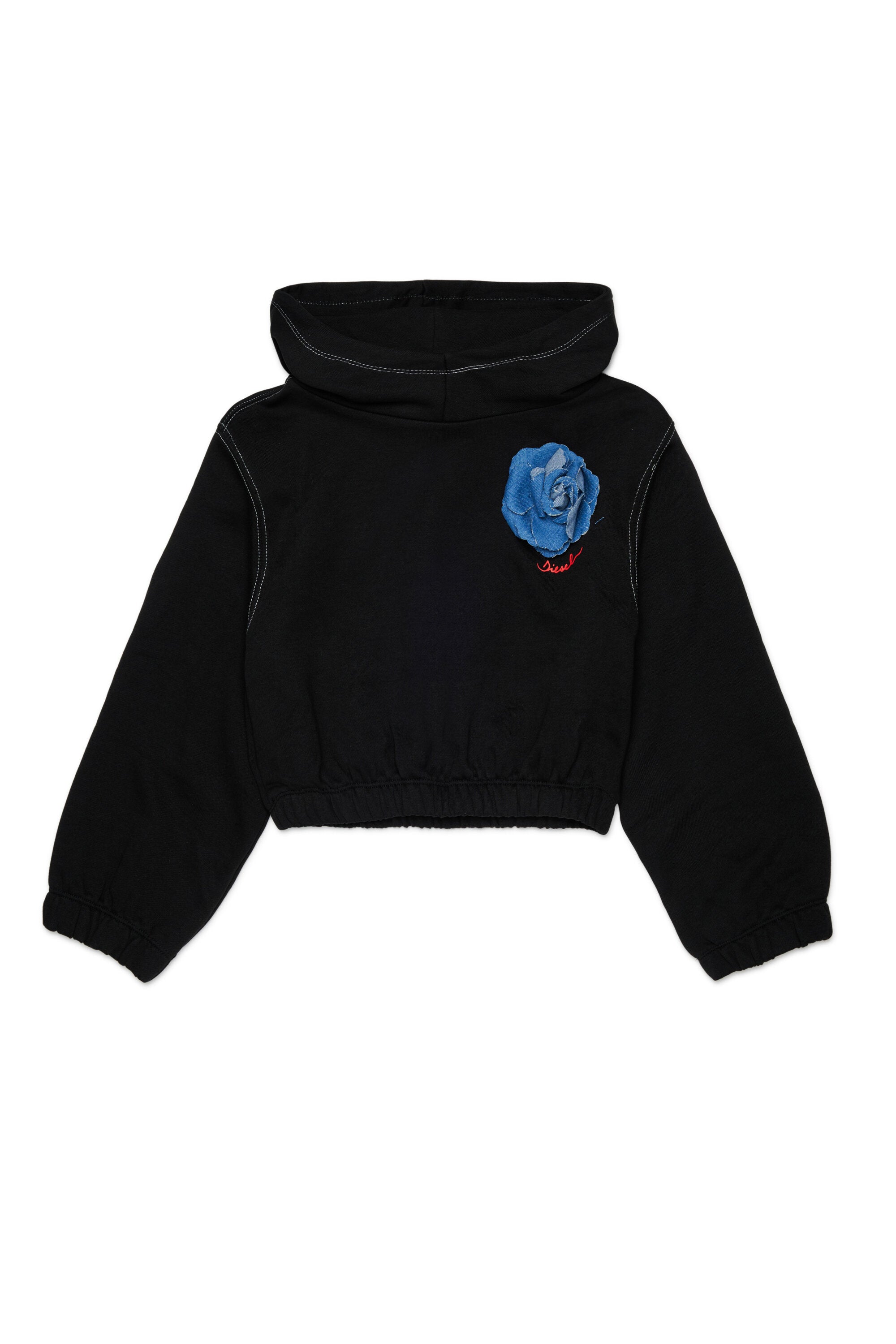 Felpa con cappuccio e logo
