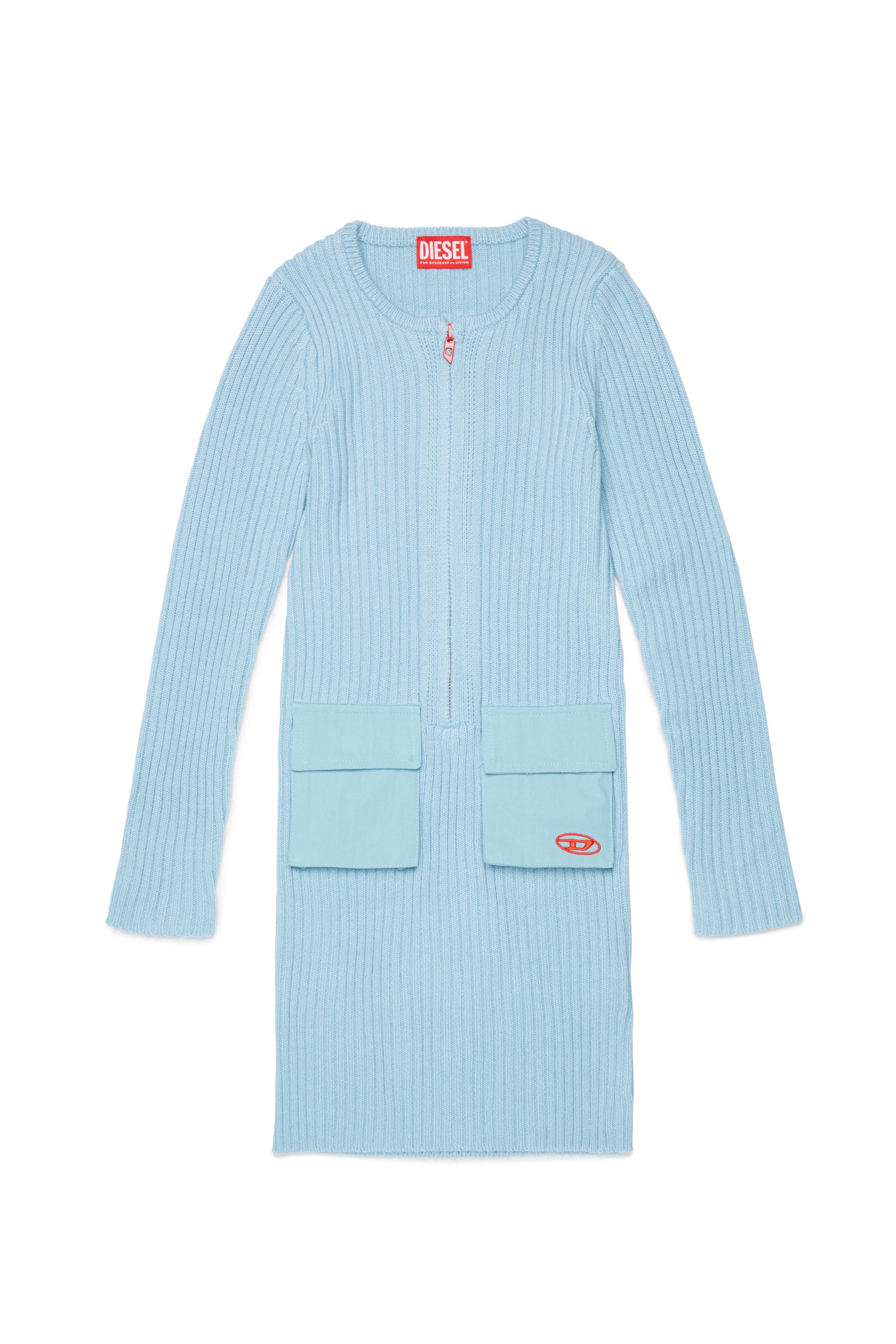 Midi knit dress with logo