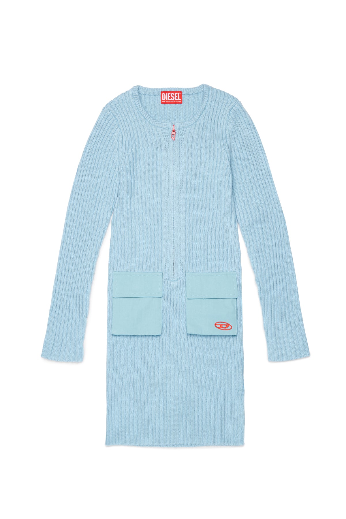Robe midi en maille avec logo