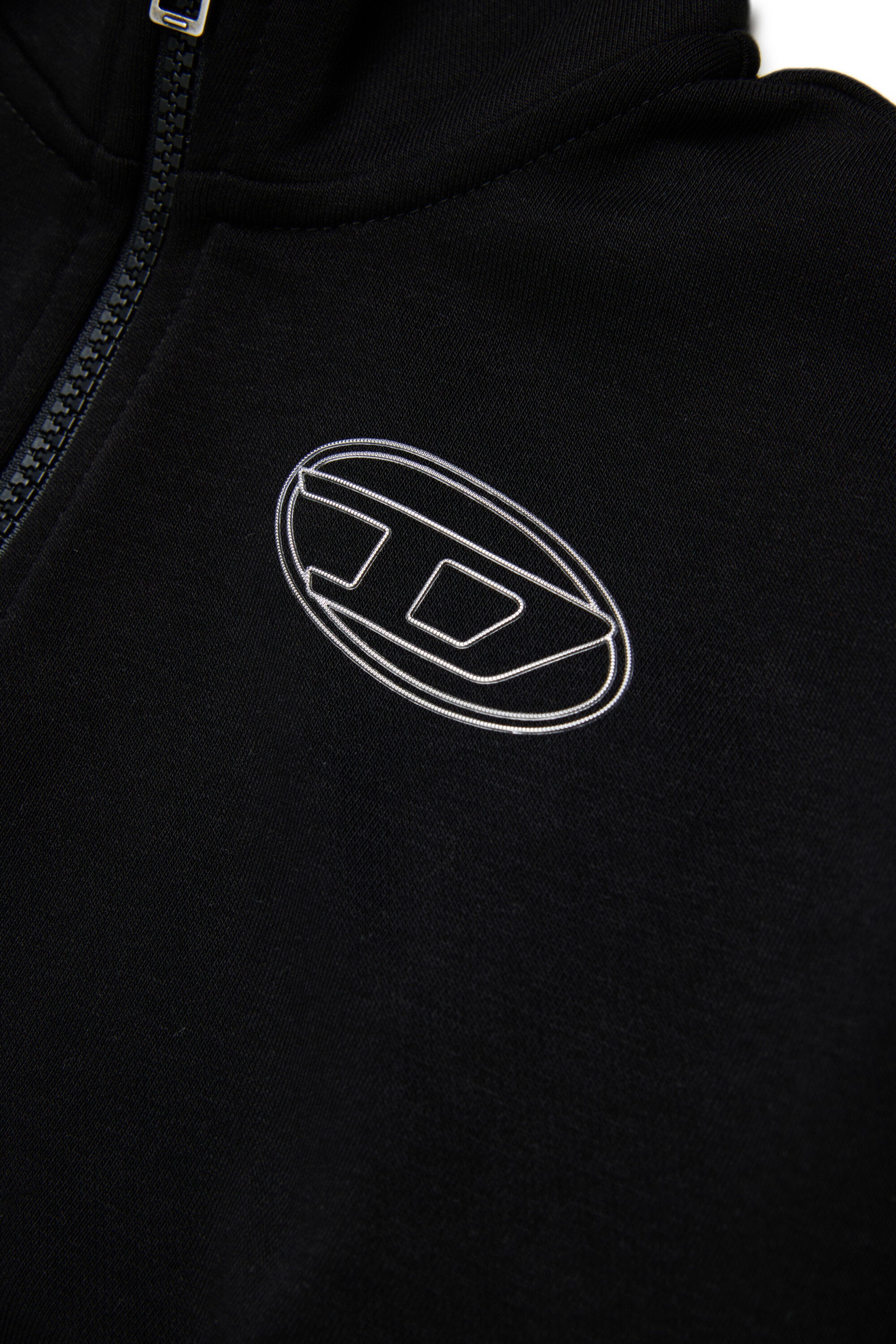 Sudadera con cremallera y logo