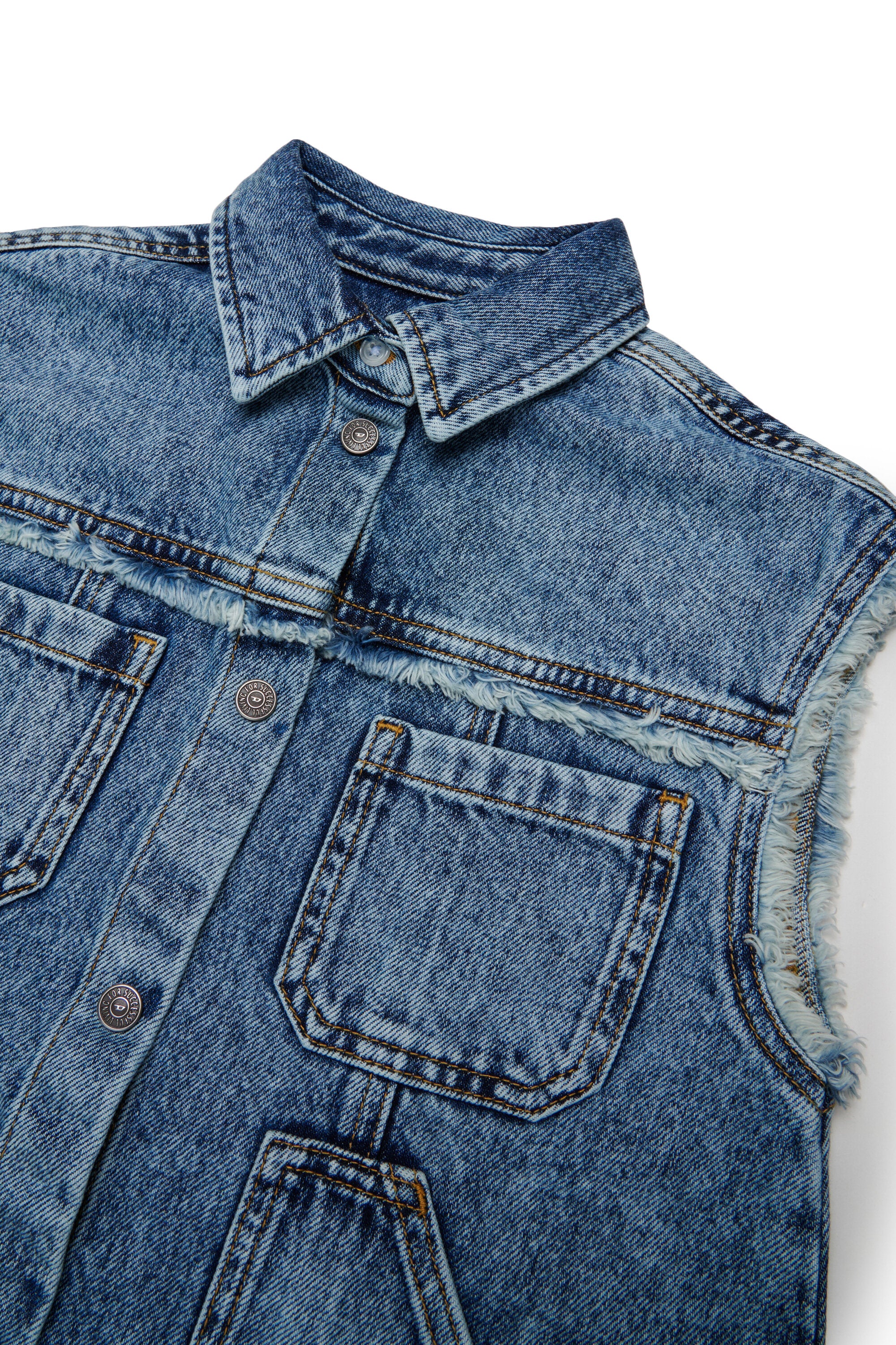 Ärmelloses Denimkleid