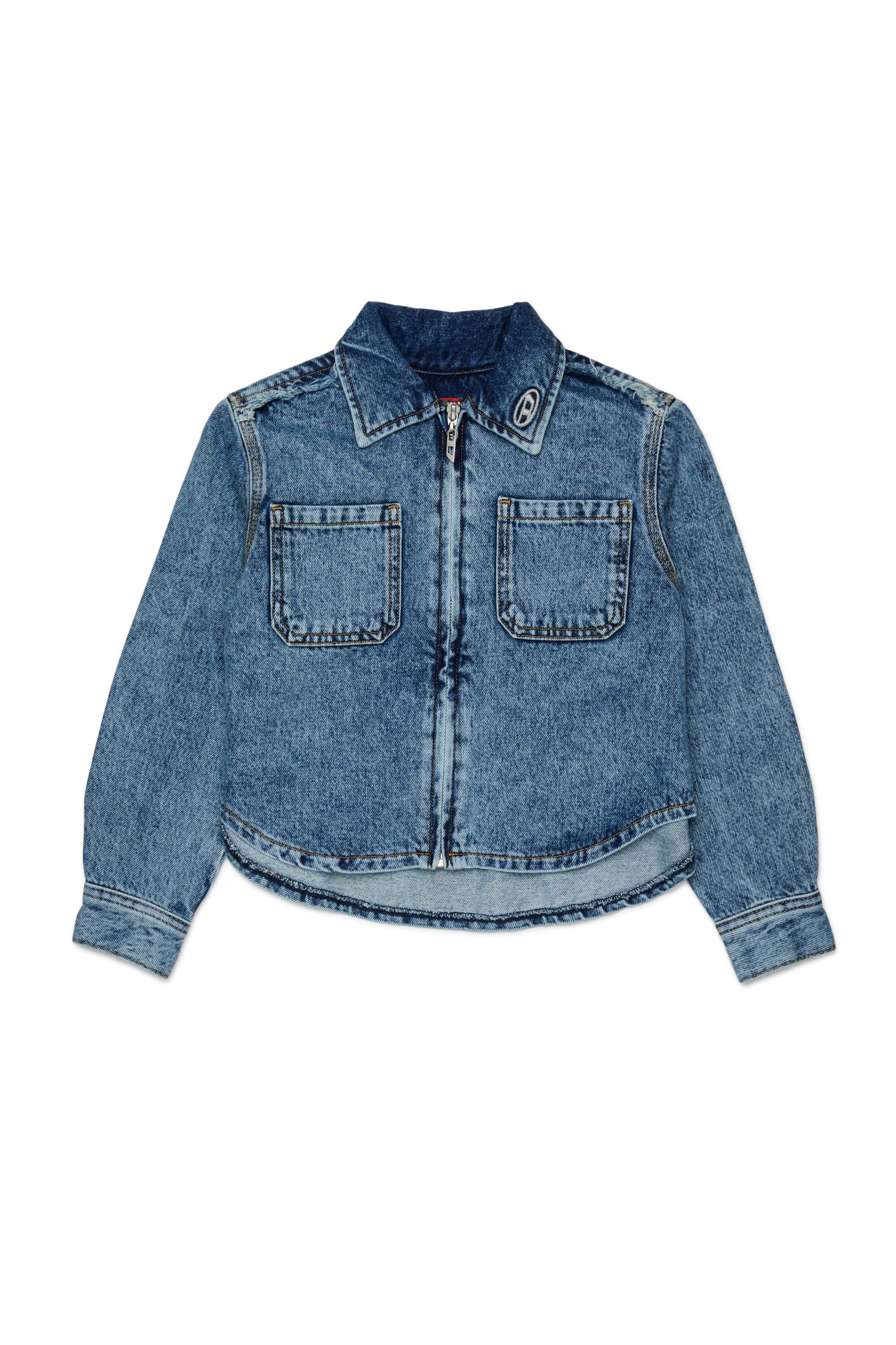 Denimhemd mit Logo