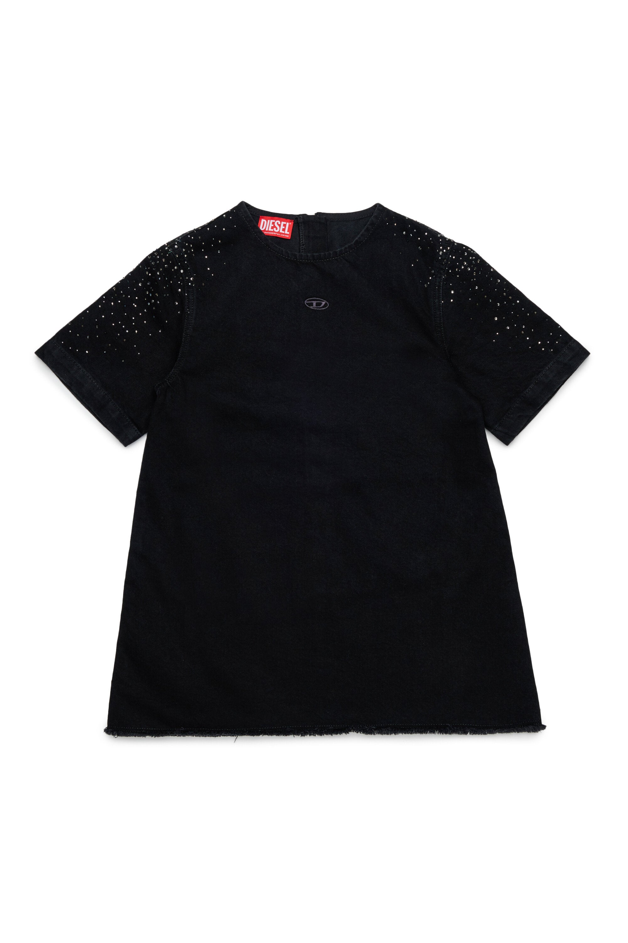 Short-sleeve dress with logo