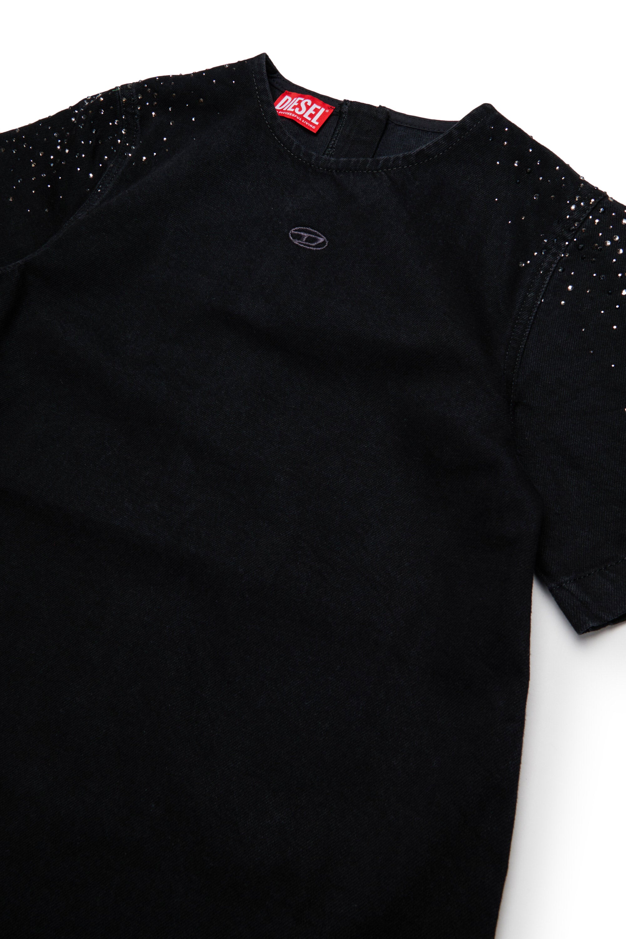 Short-sleeve dress with logo