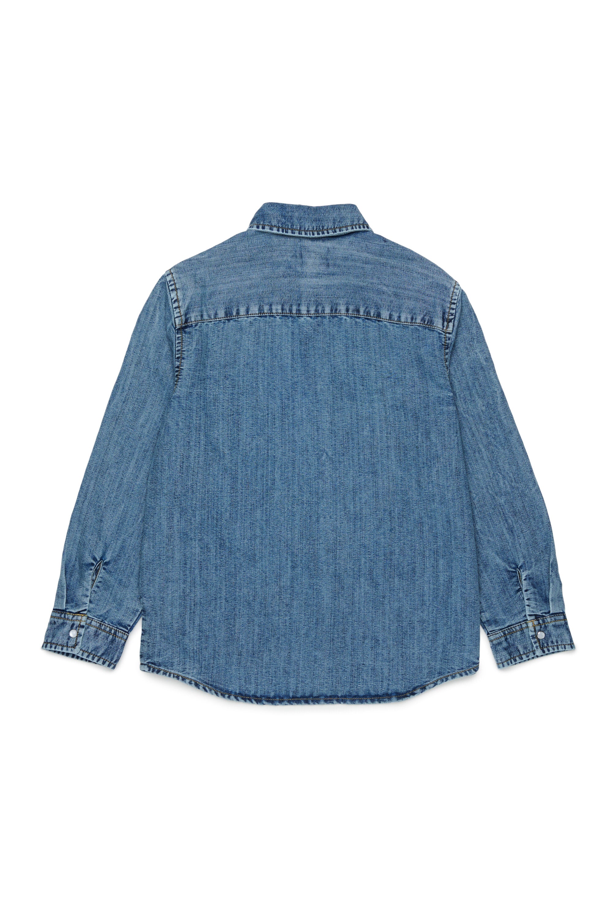 Camicia denim con logo
