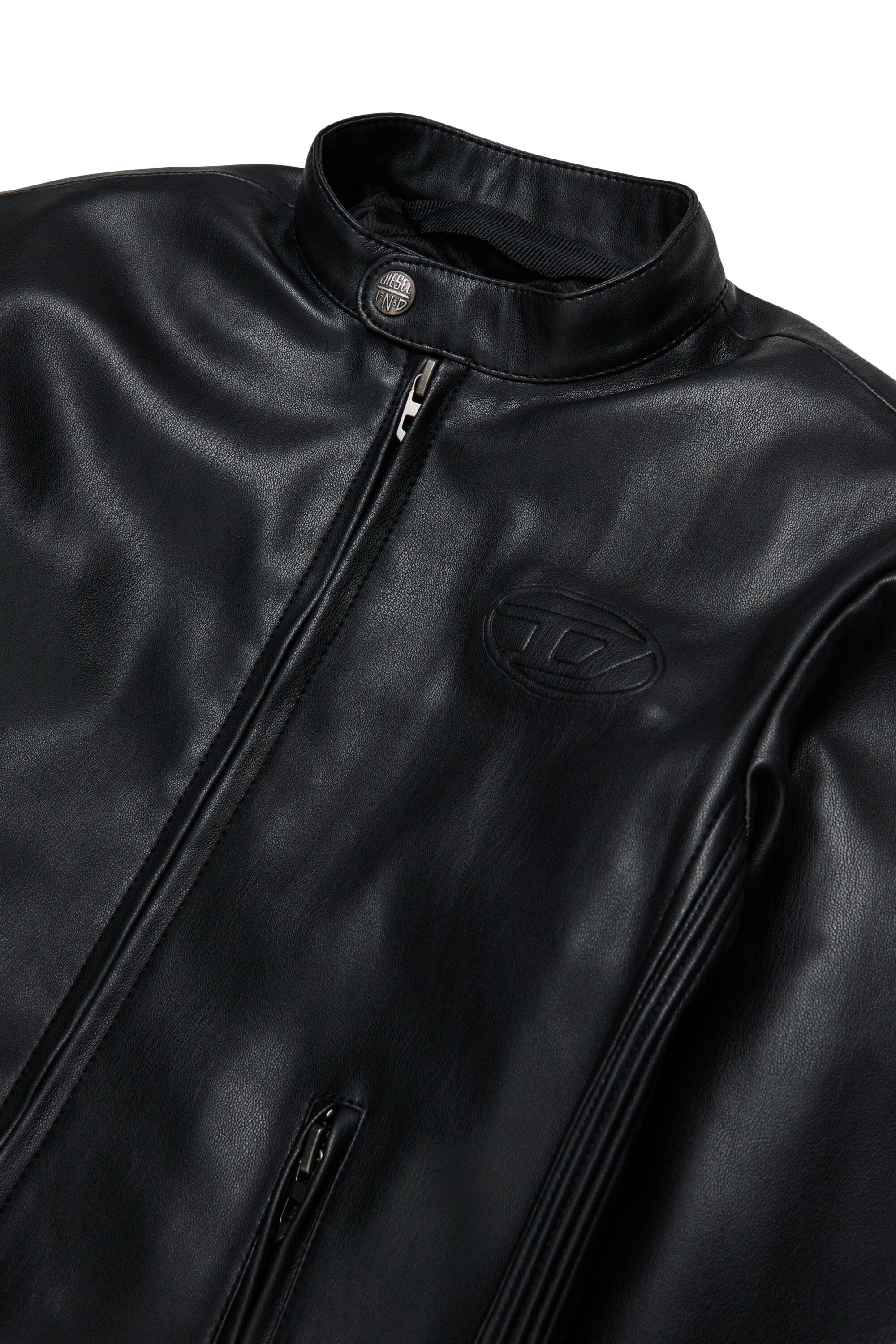 Veste biker avec logo imprimé