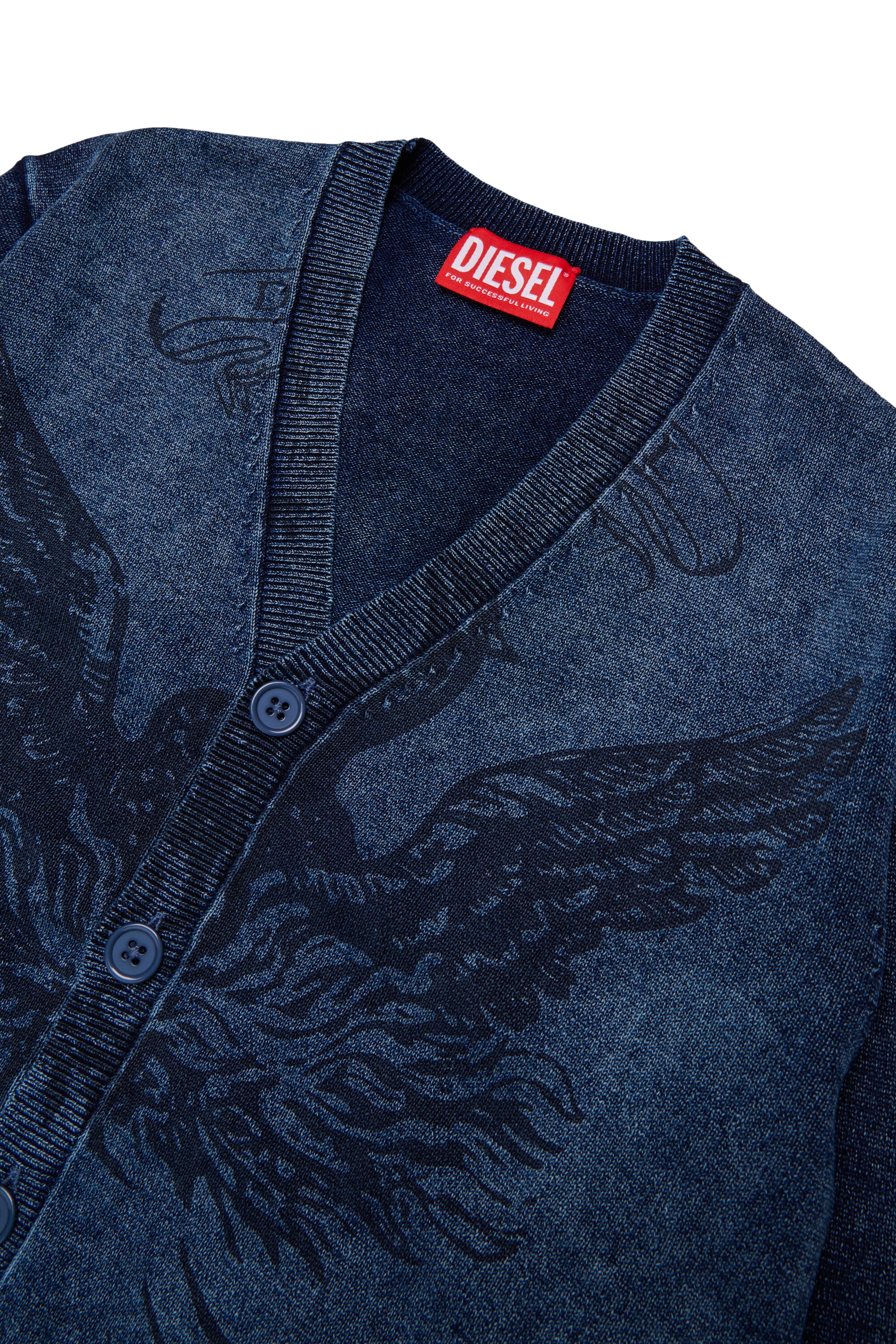 Jacquard-Cardigan mit Logo