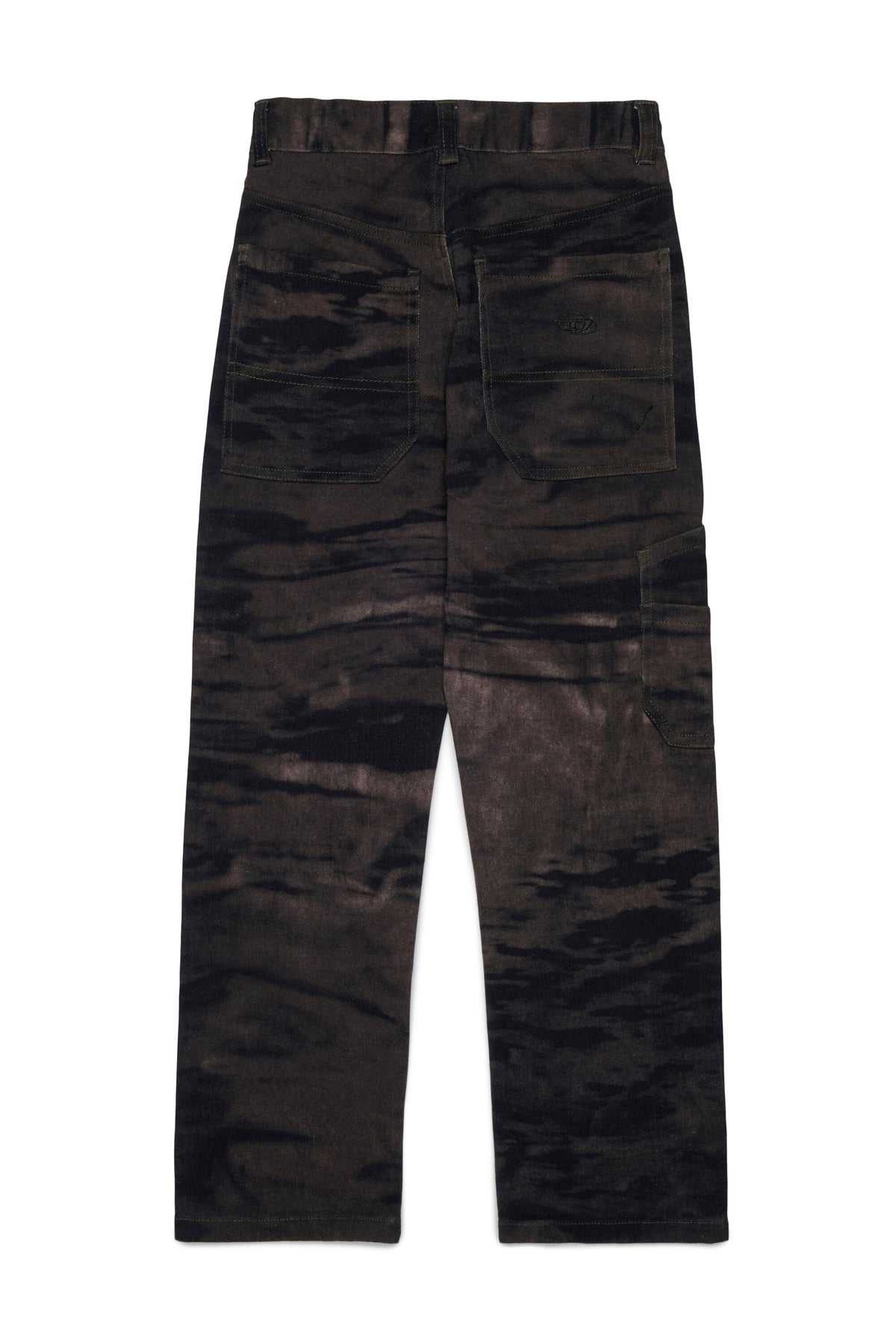 Pantaloni cargo effetto velluto