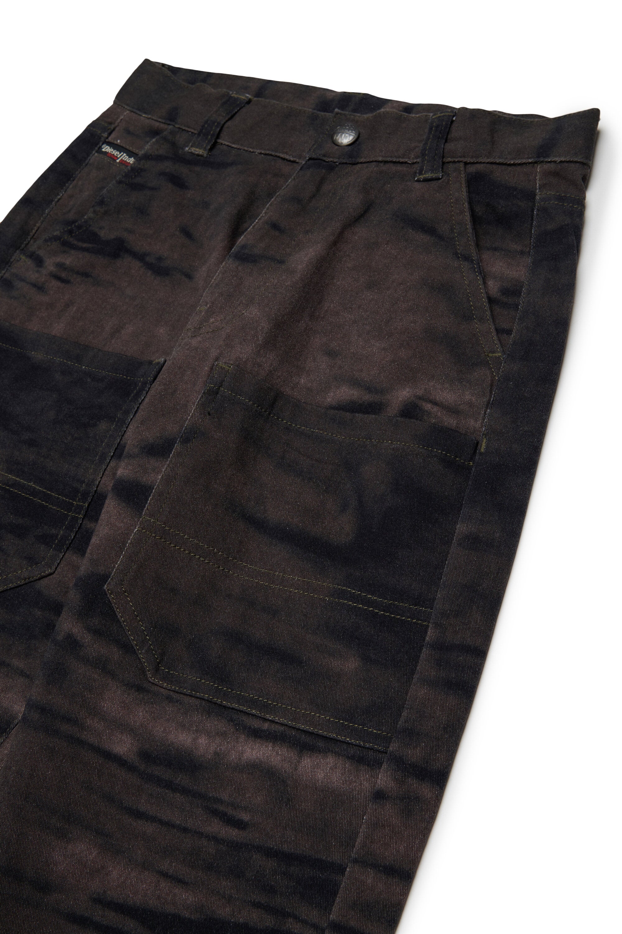 Cargohose in Samtoptik