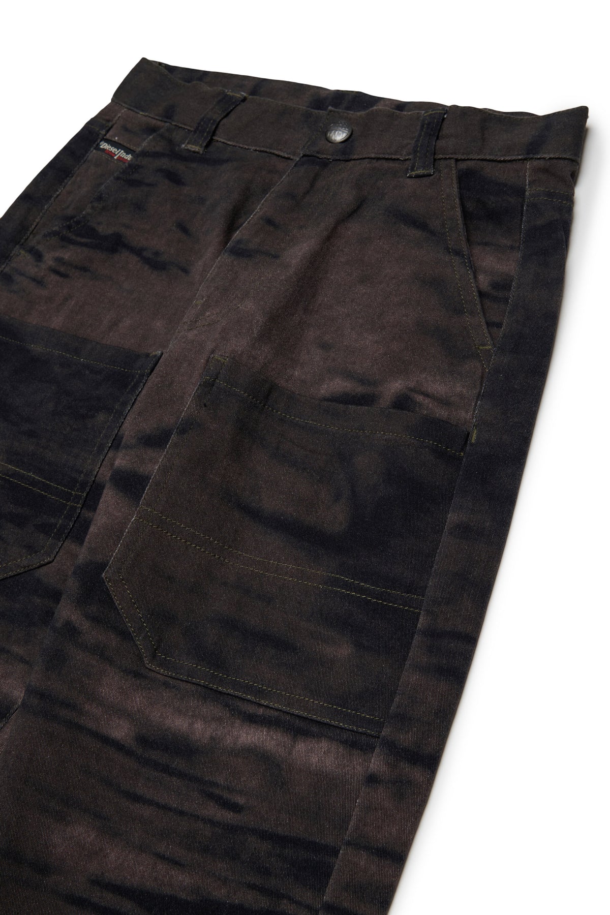Pantaloni cargo effetto velluto