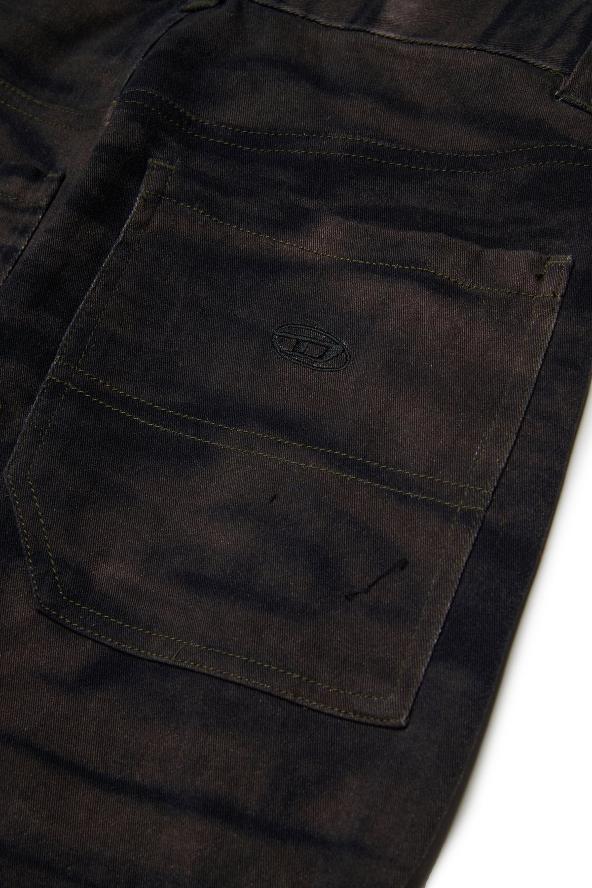 Pantaloni cargo effetto velluto