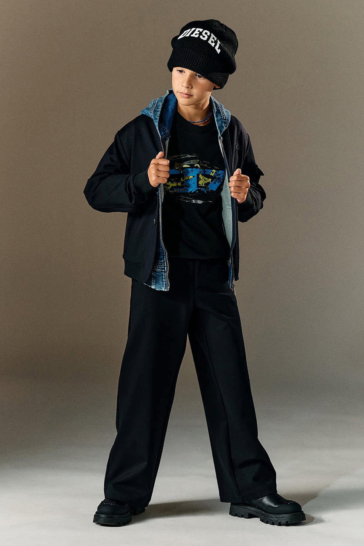 Sweatshirt mit Rundhalsausschnitt und Logo