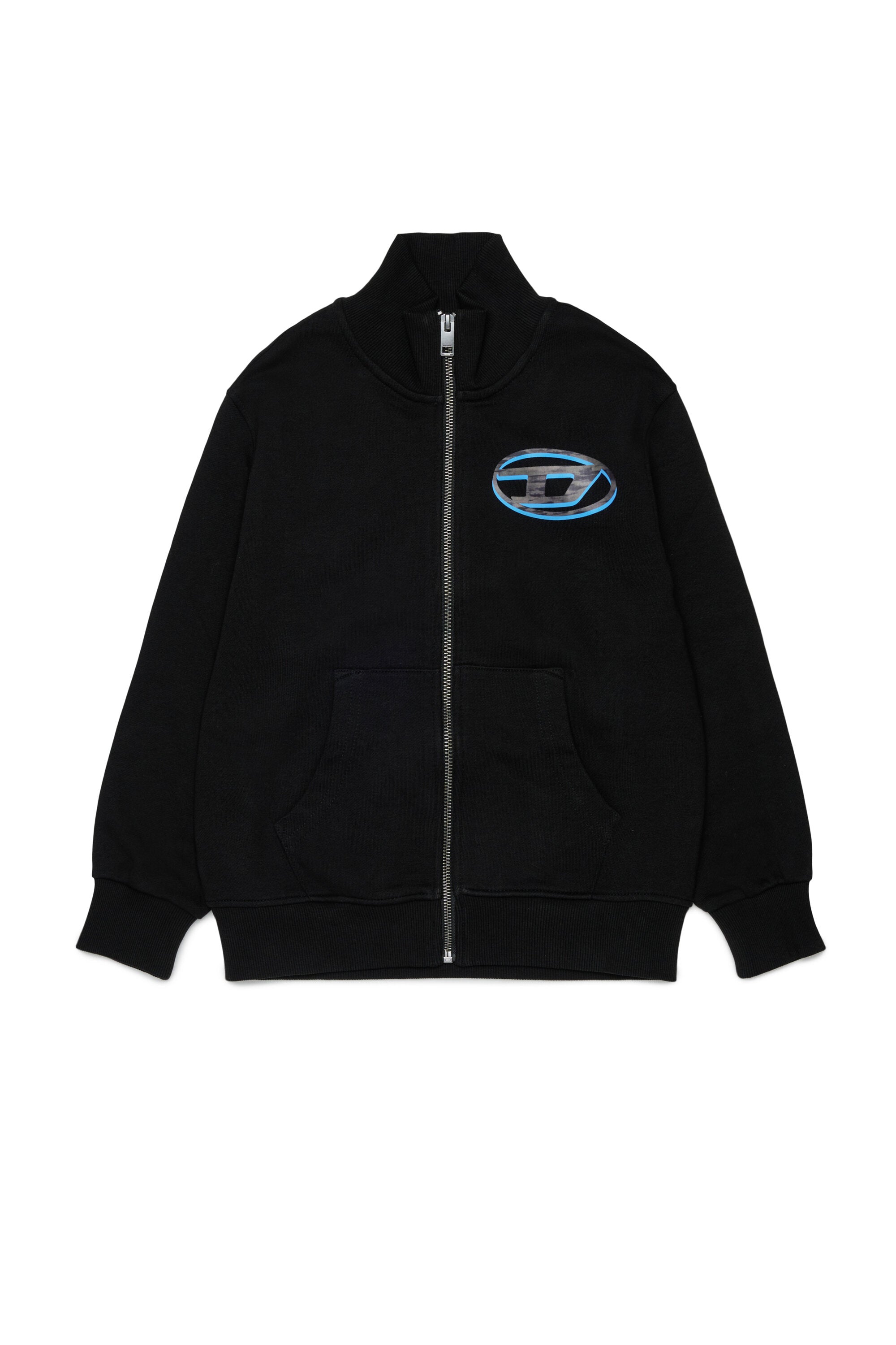 Sweatshirt mit Reißverschluss und Logo
