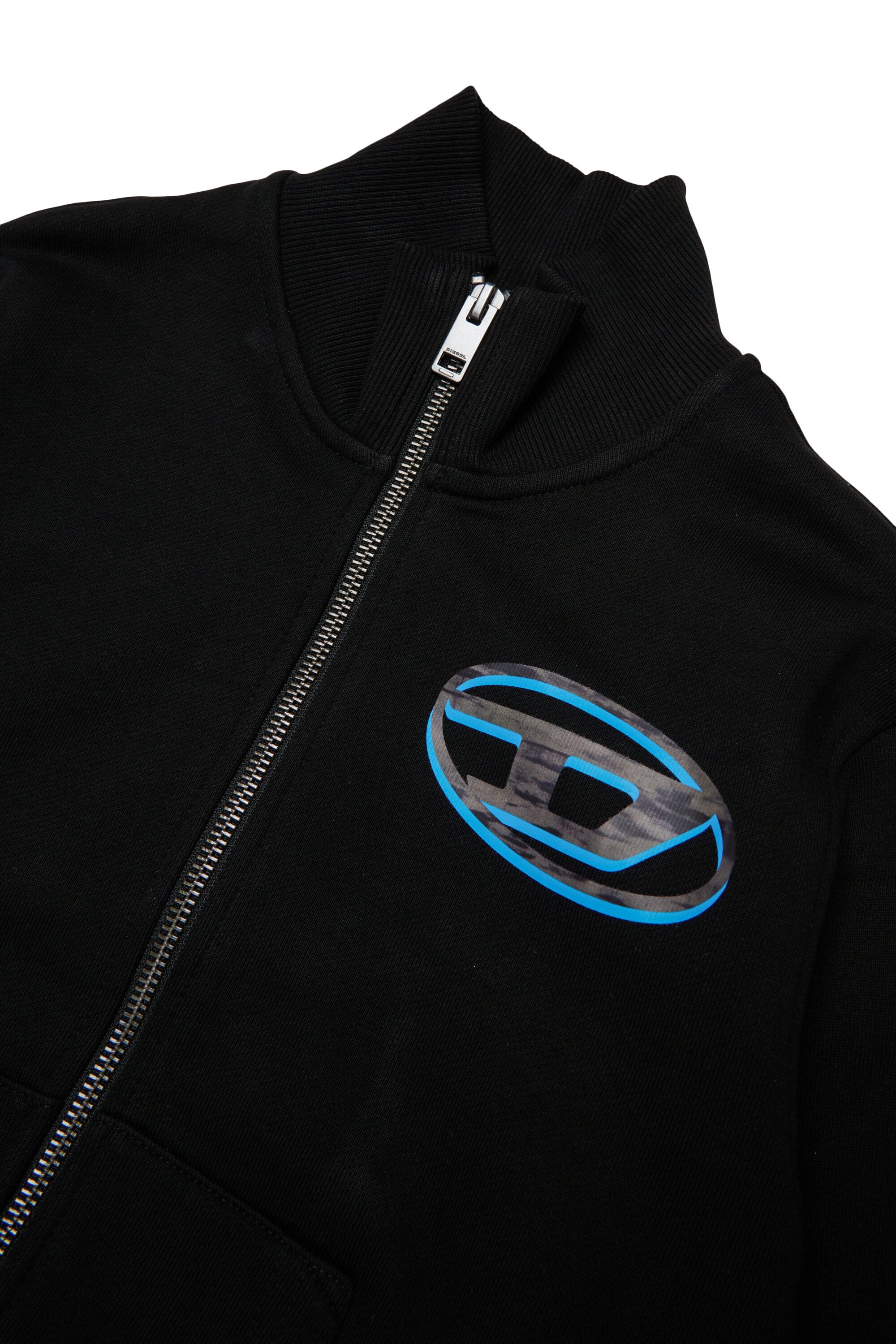 Sweatshirt mit Reißverschluss und Logo