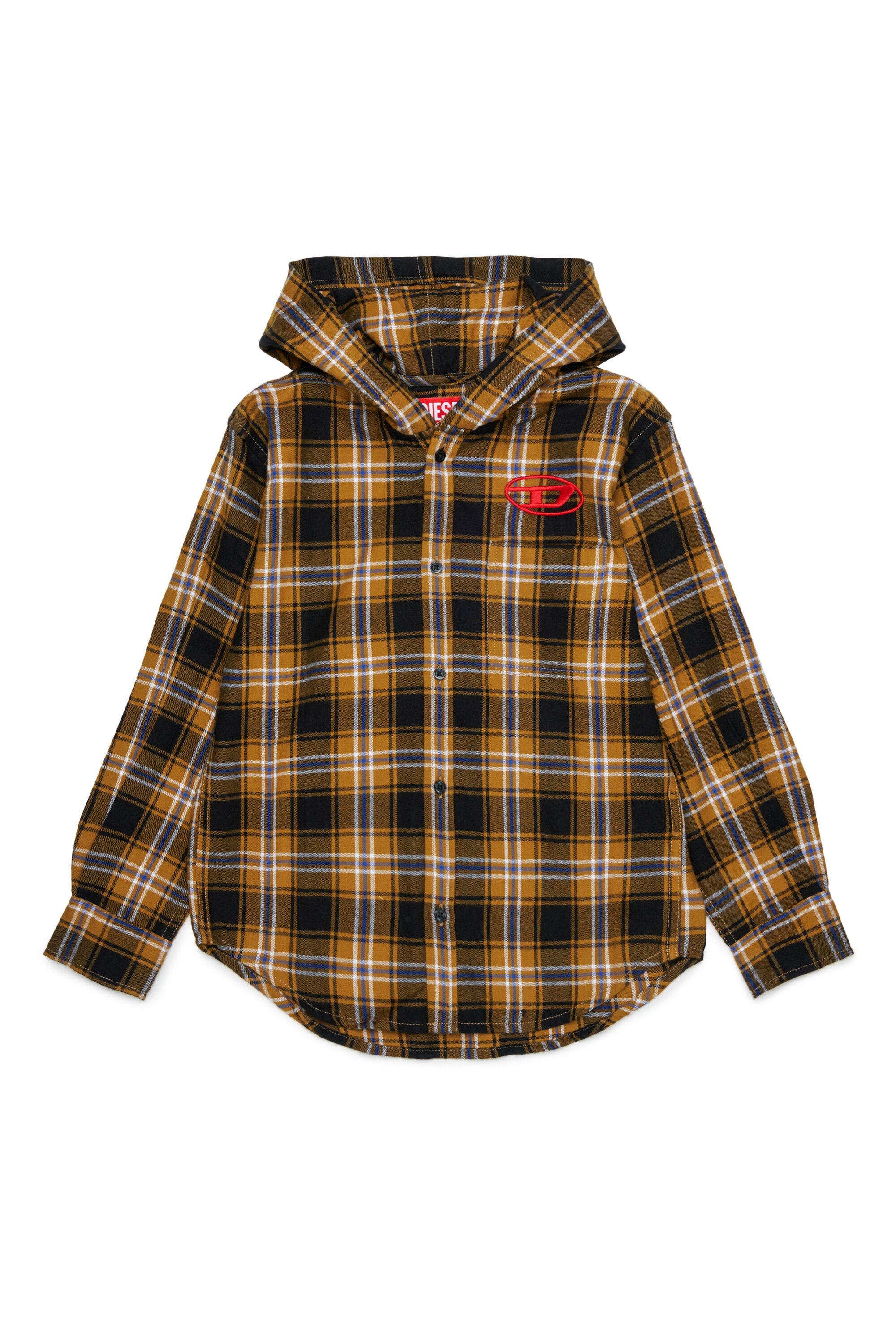 Chemise à carreaux avec logo