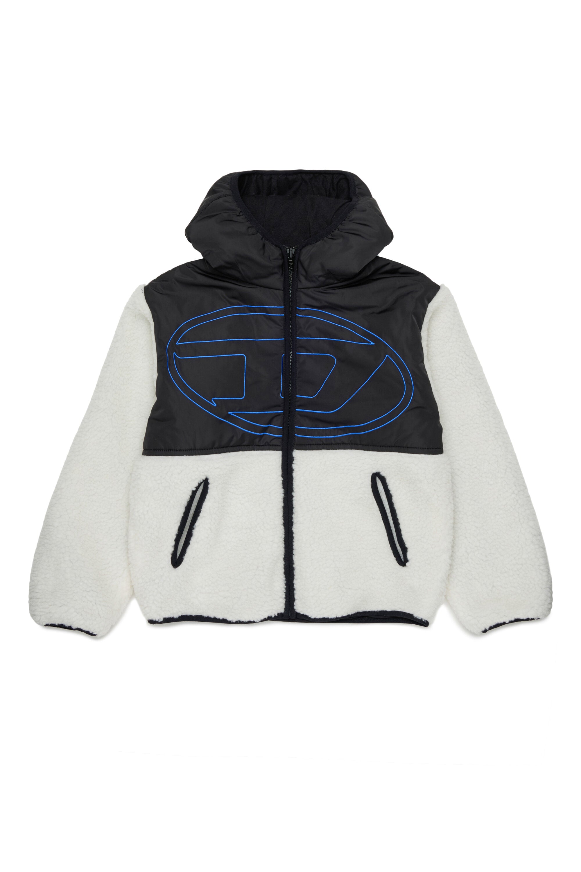 Veste teddy avec logo imprimé