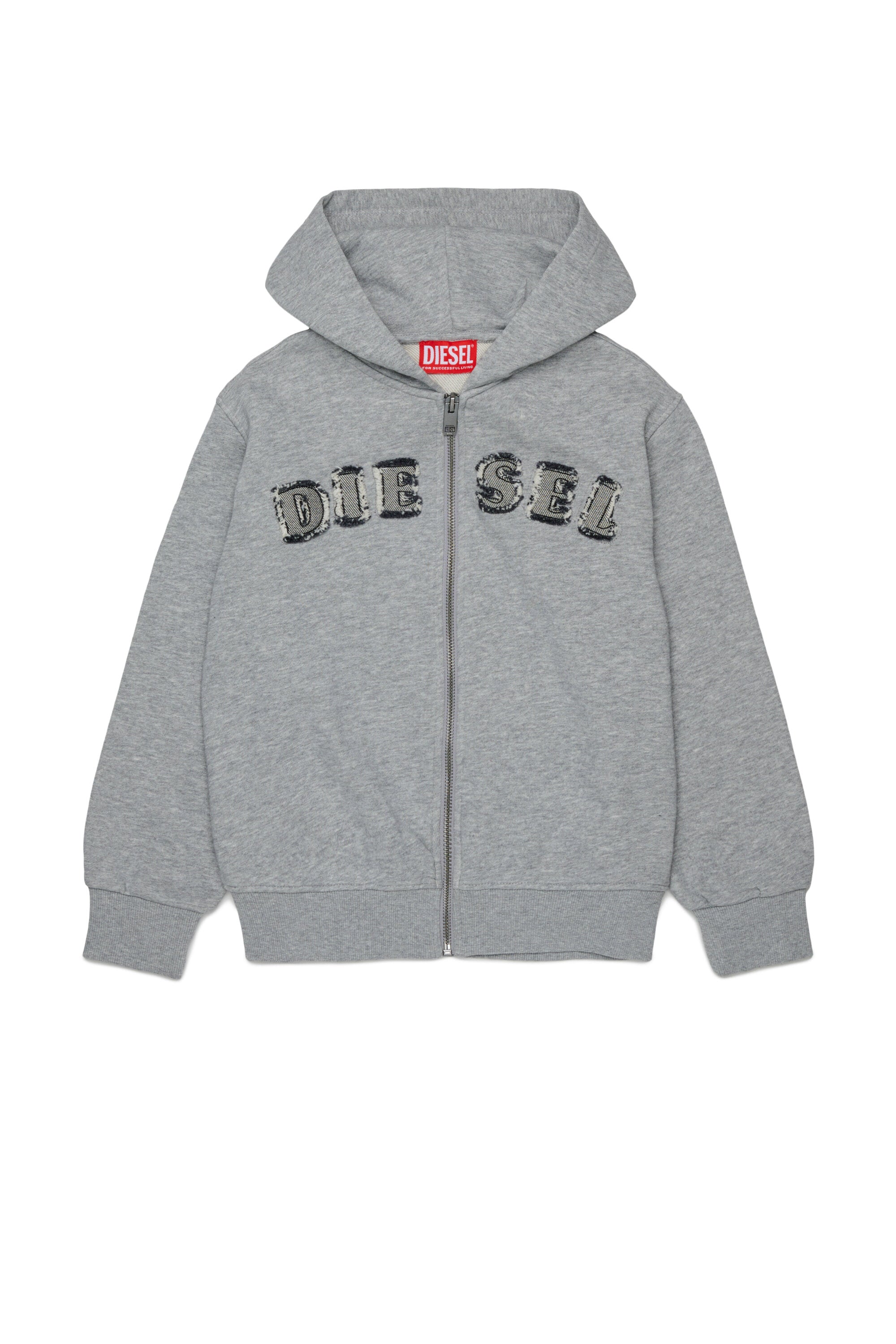 Zip sweatshirt with logo