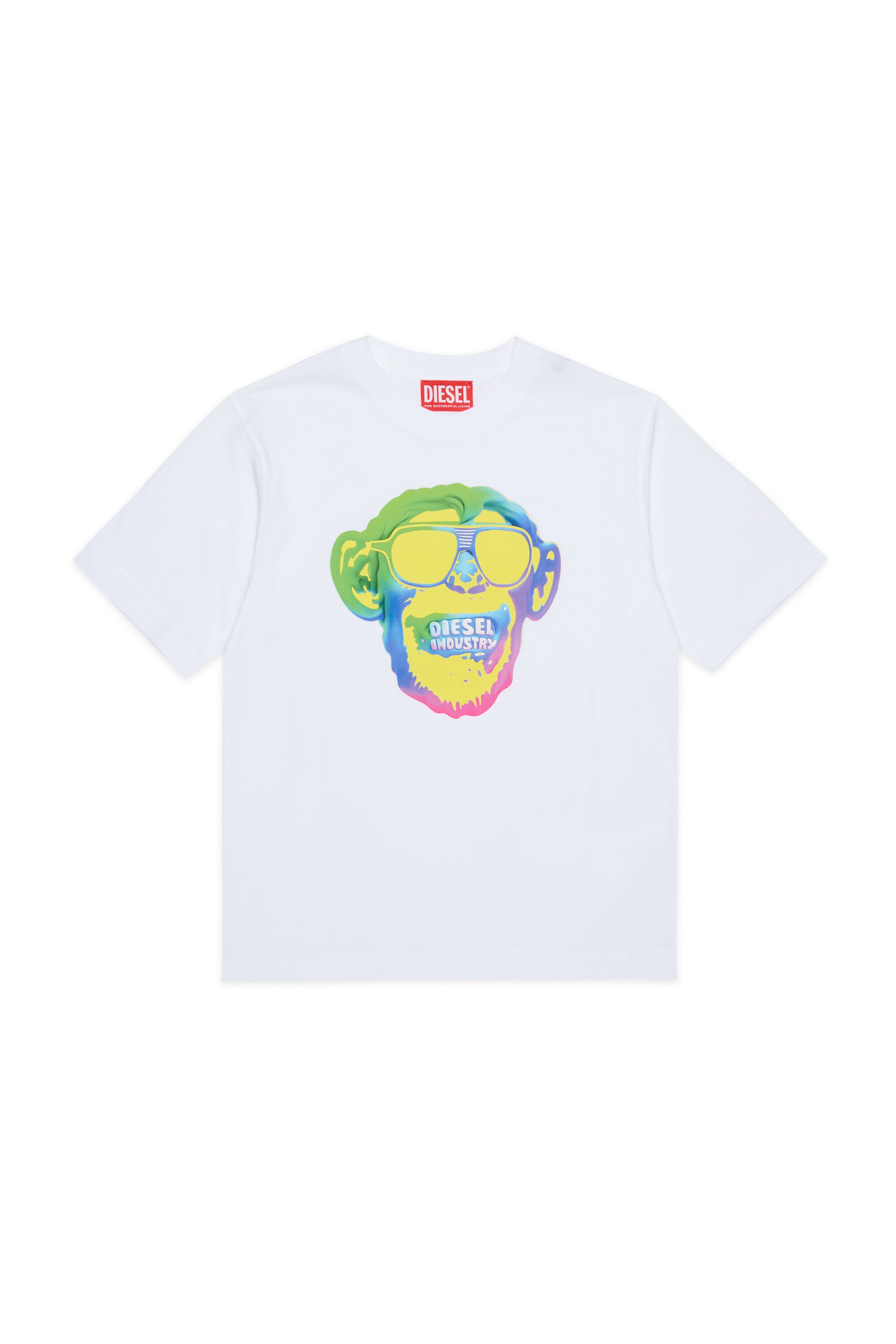 T-Shirt mit Logo und Monkey-Print