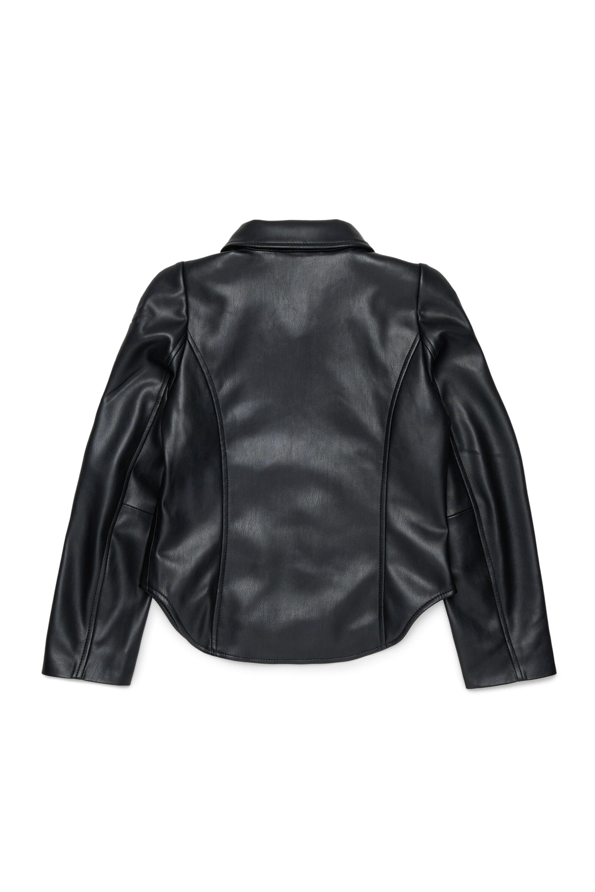 Cazadora biker de tejido revestido