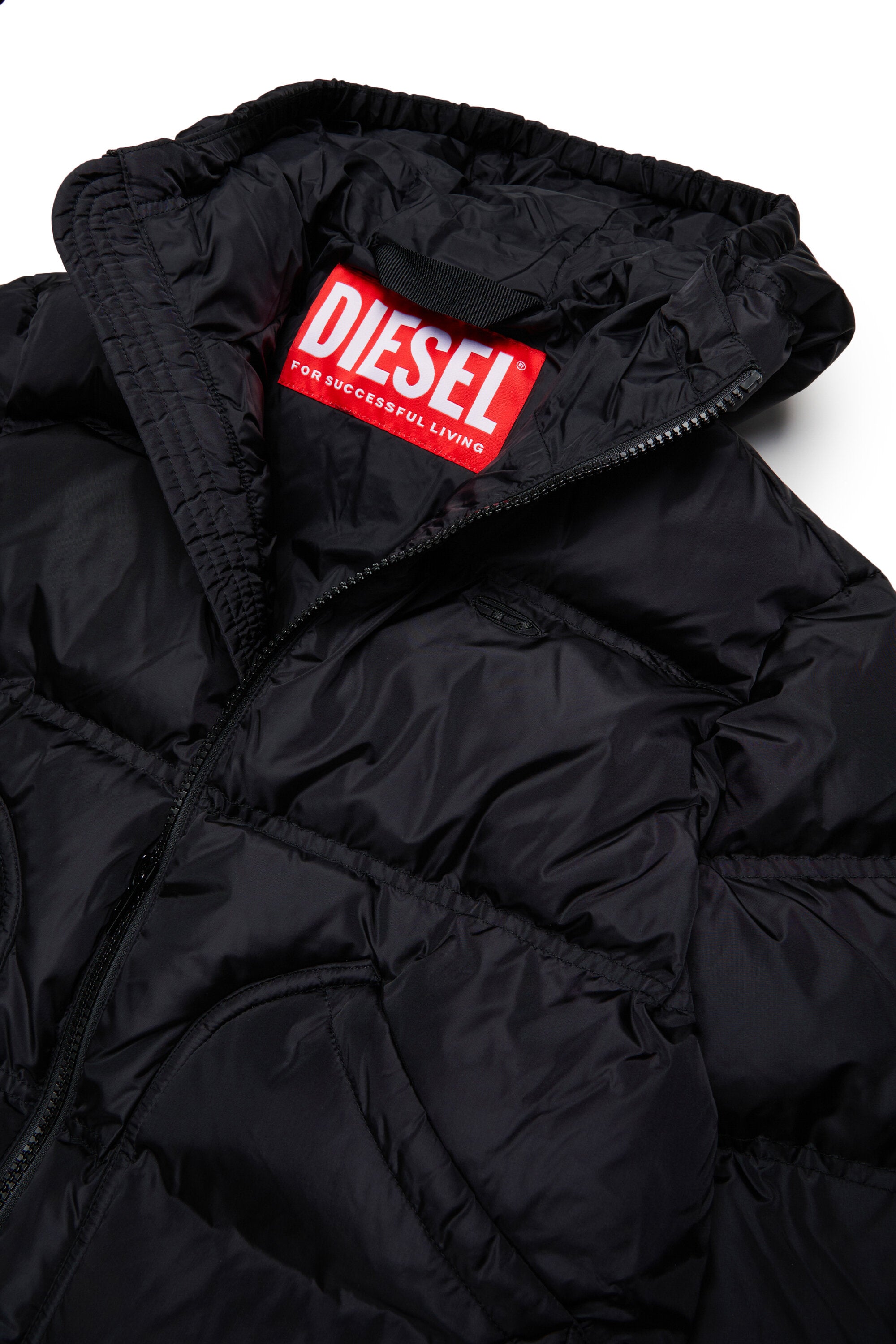 Padded jacket with logo