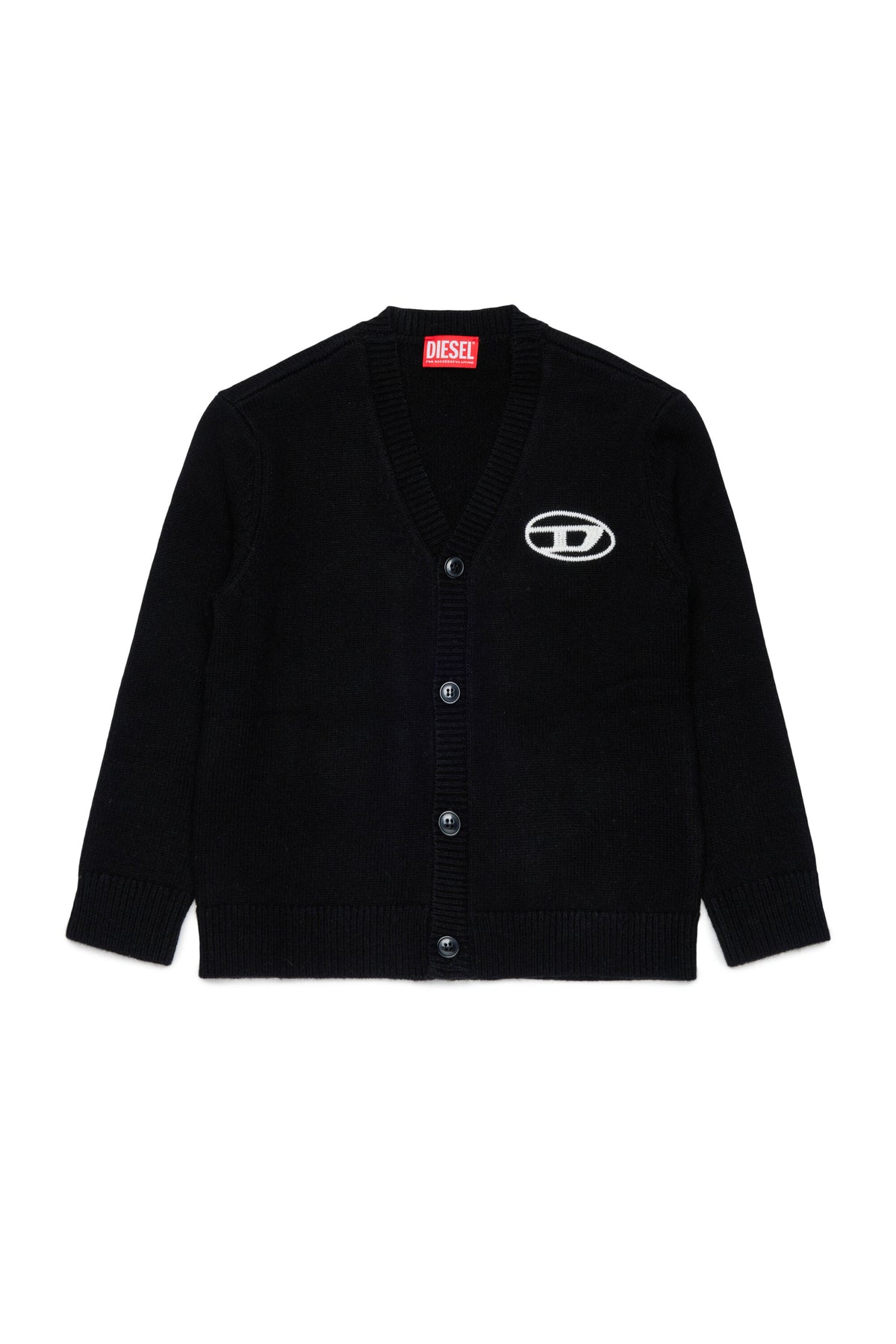 Strickcardigan mit Logo