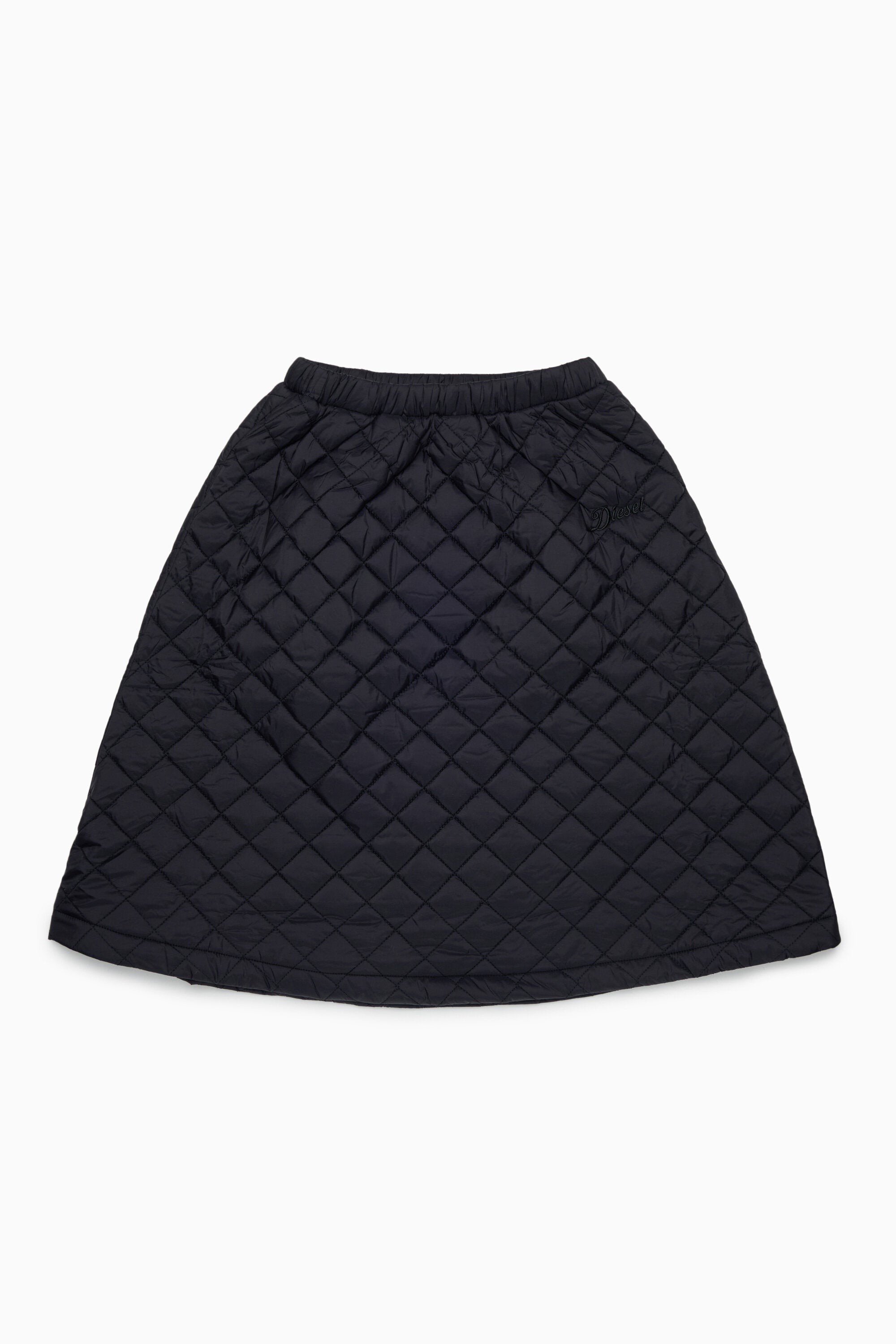 Falda midi con logo