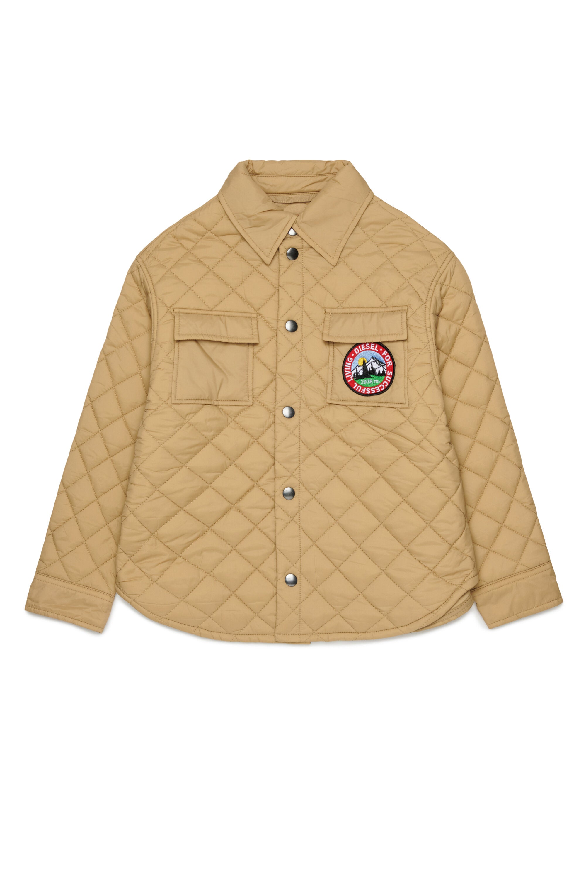Chaqueta acolchada con logo