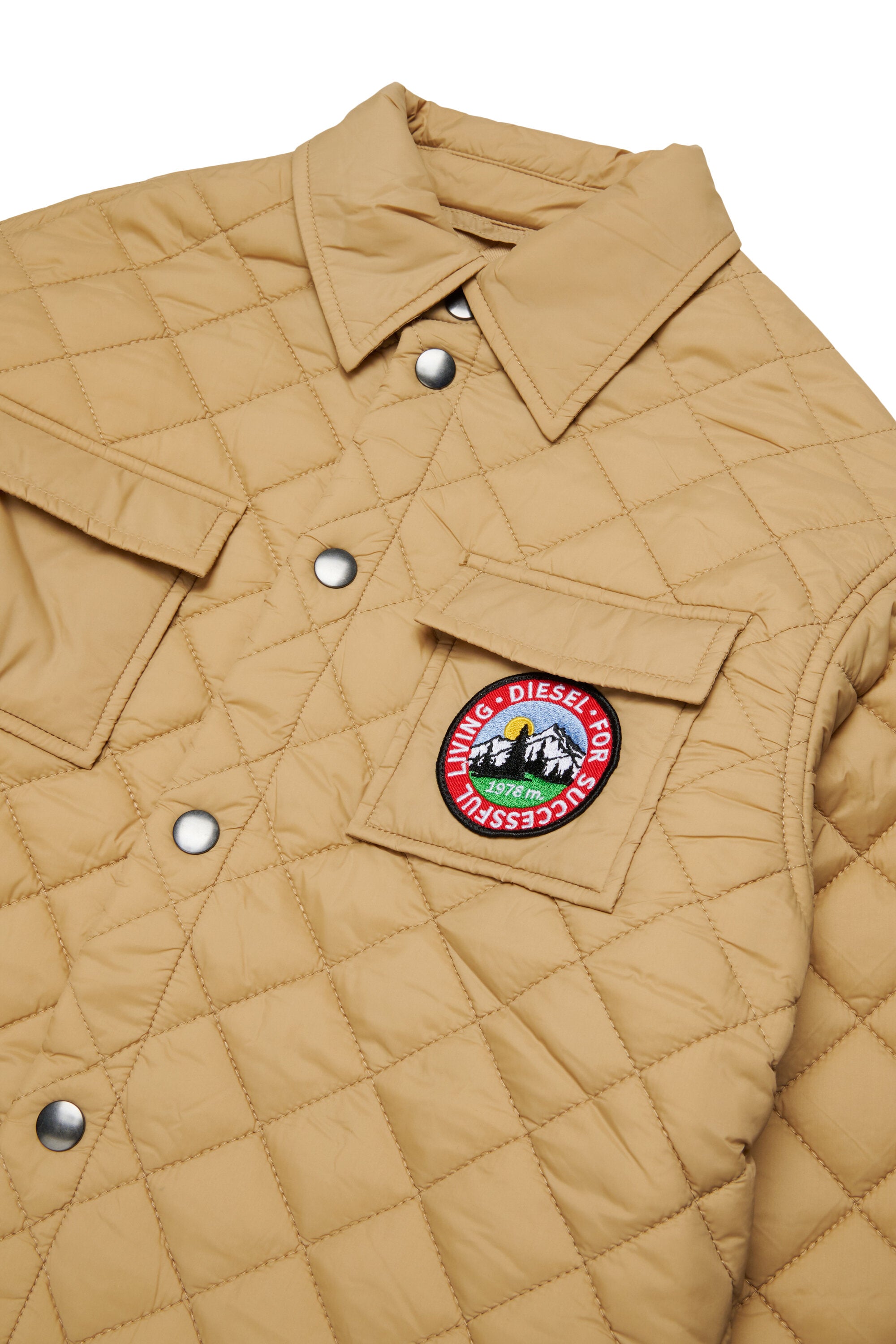 Chaqueta acolchada con logo