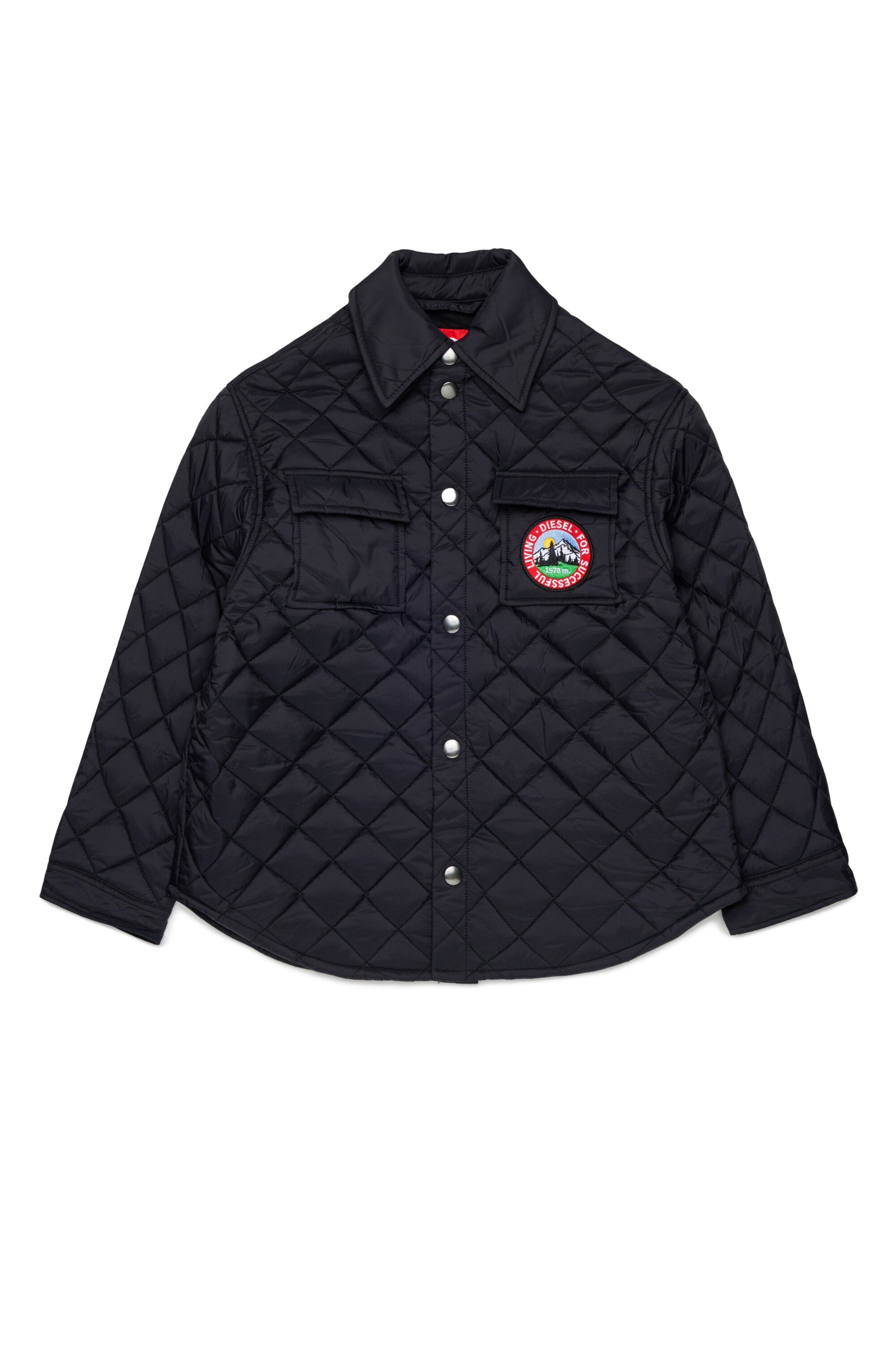Chaqueta acolchada con logo