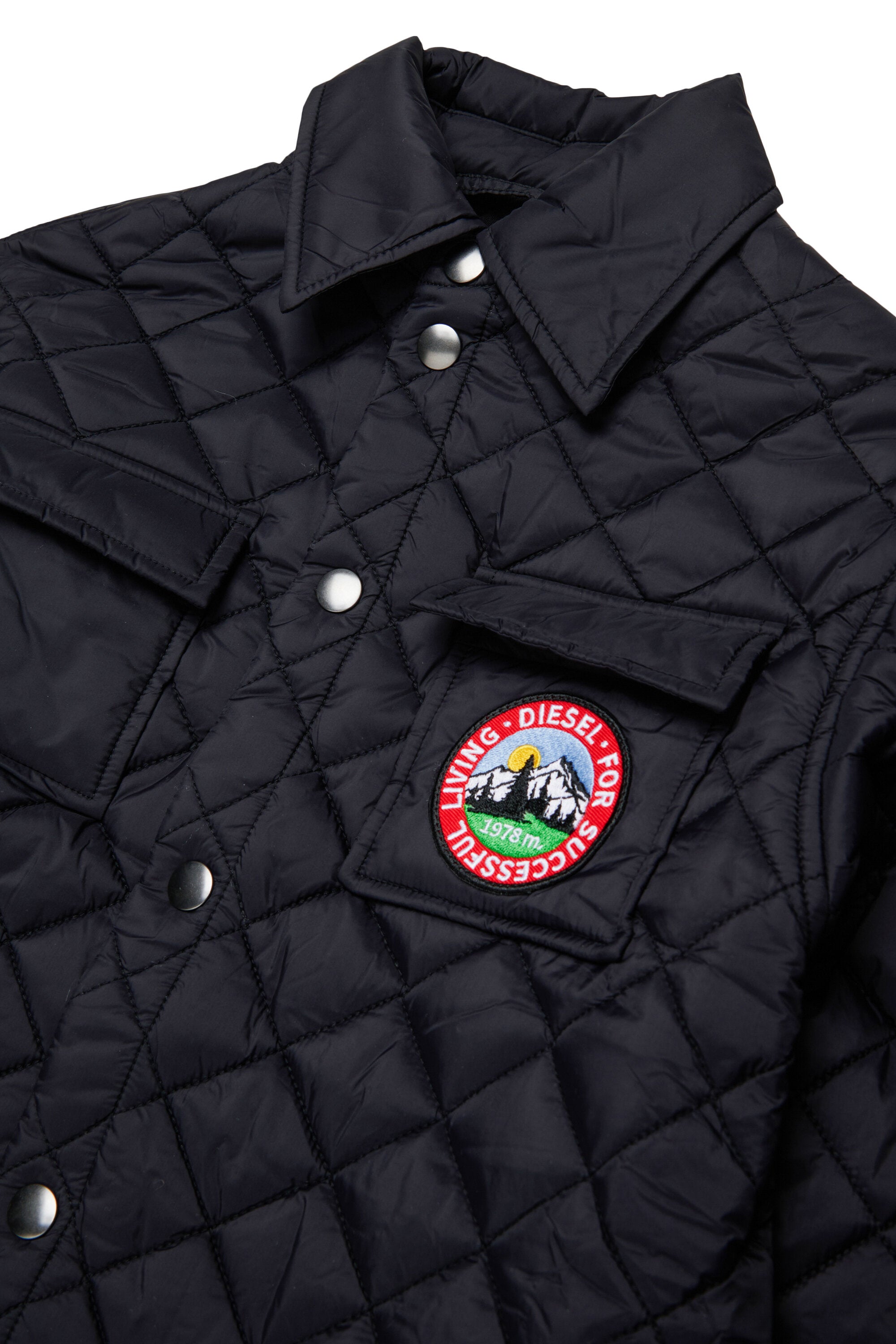 Chaqueta acolchada con logo