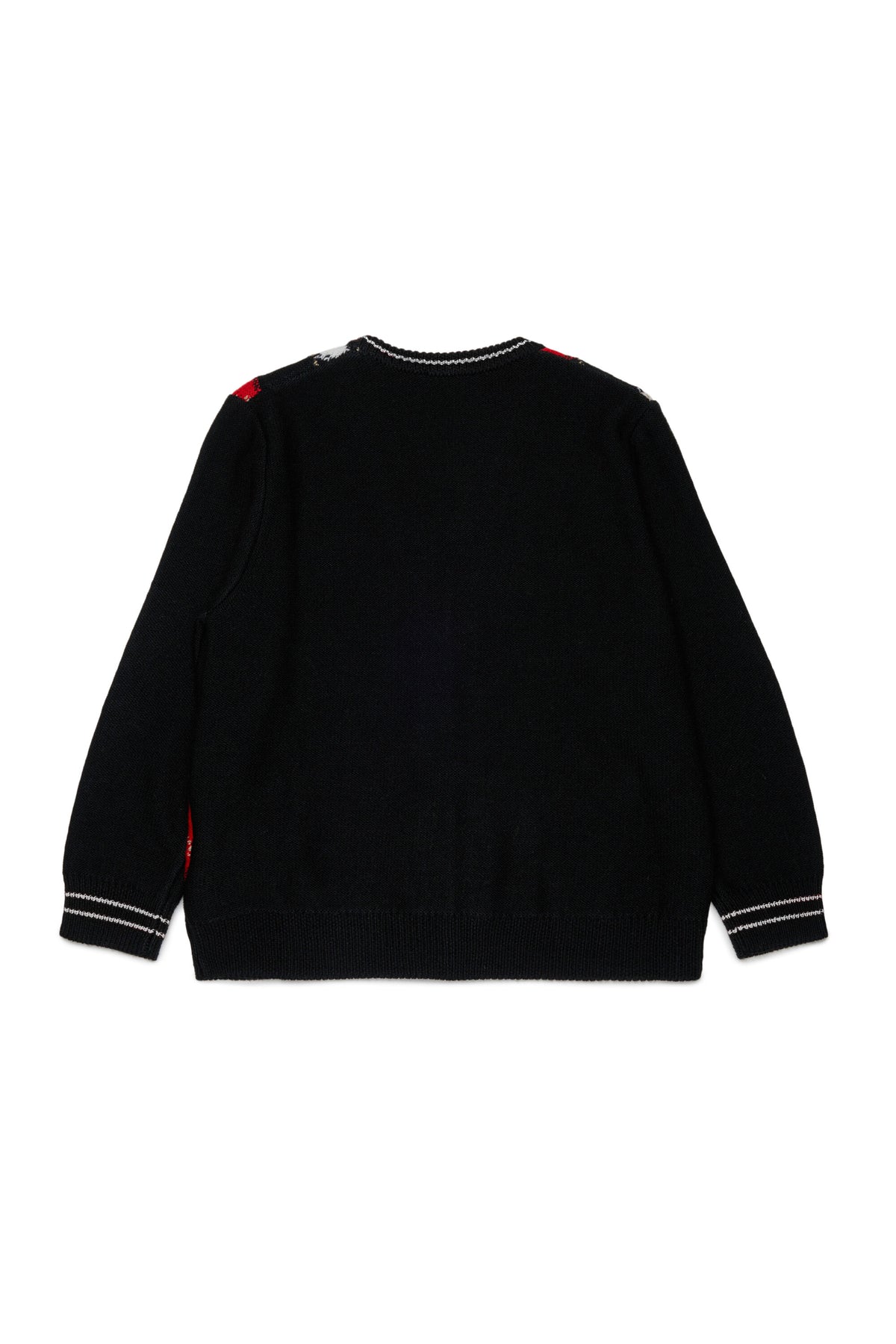 Wool blend cardigan with logo