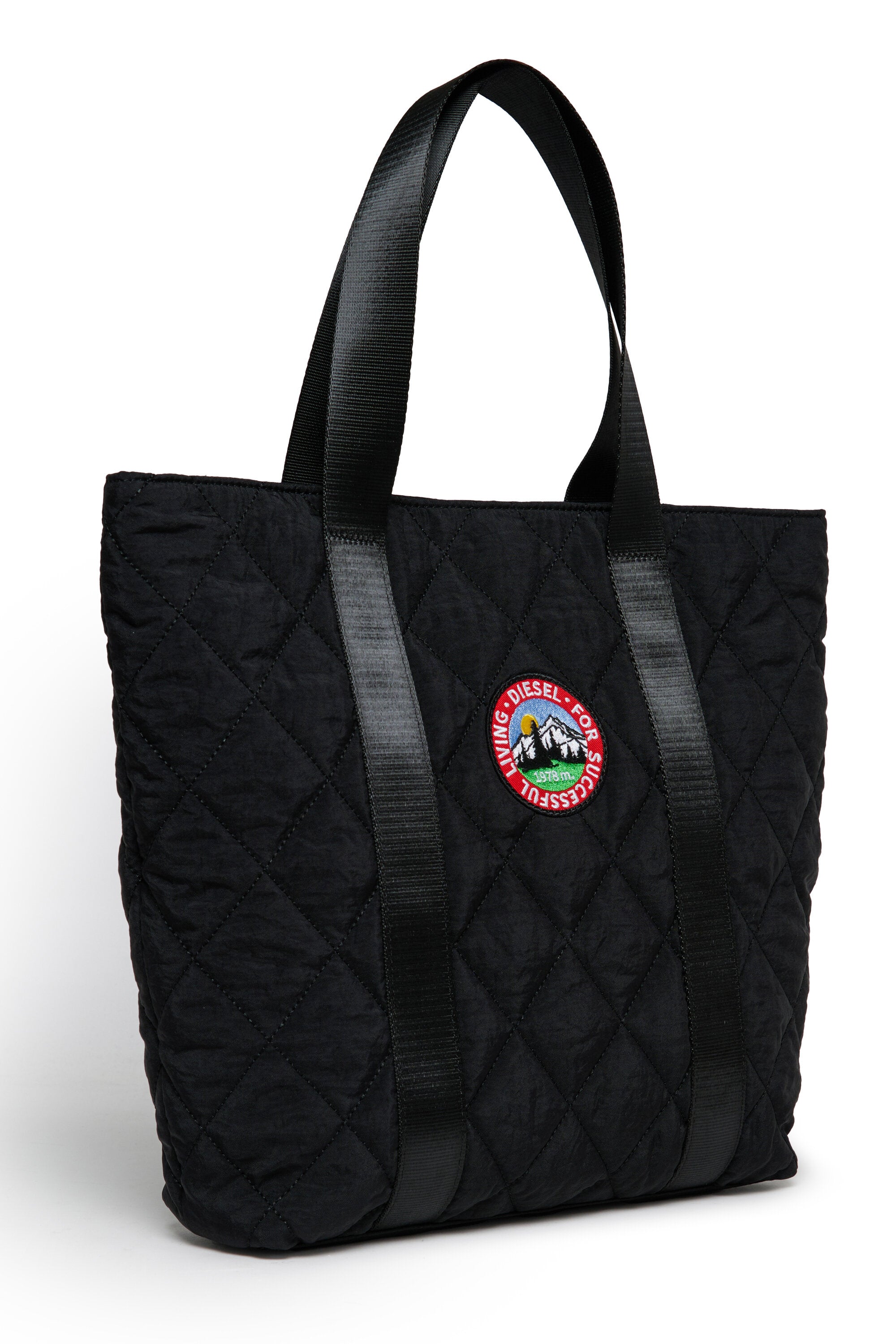 Borsa trapuntata con logo