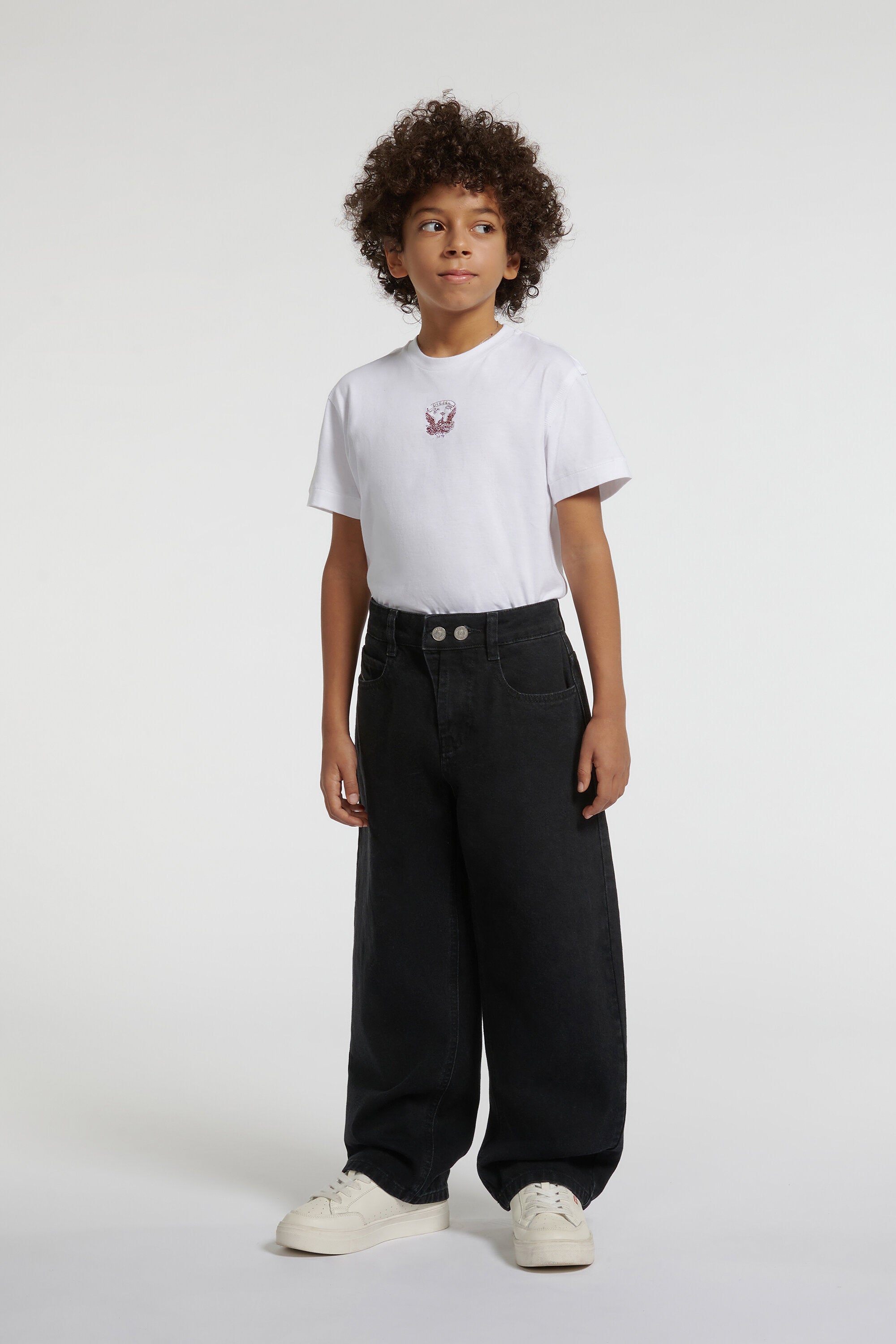 Jeans aus schwarzem Denim mit Relaxed-Passform - D-Devon