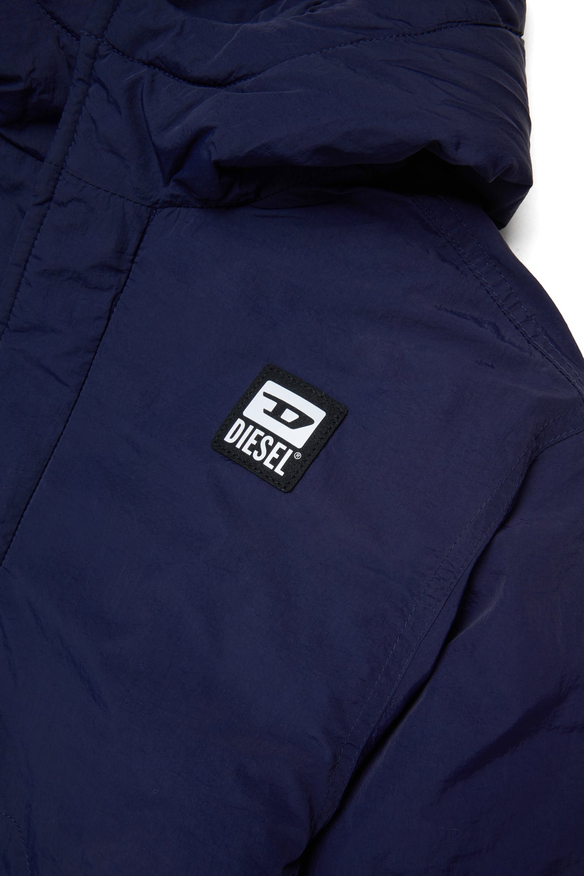 Padded jacket with logo