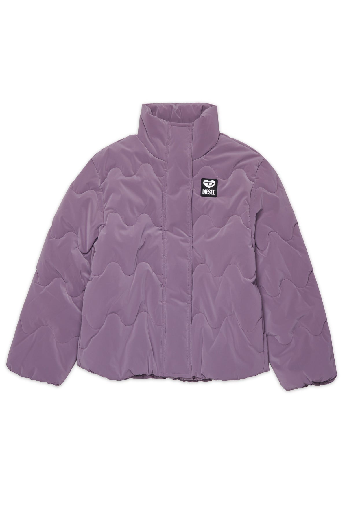 Padded jacket with printed logo