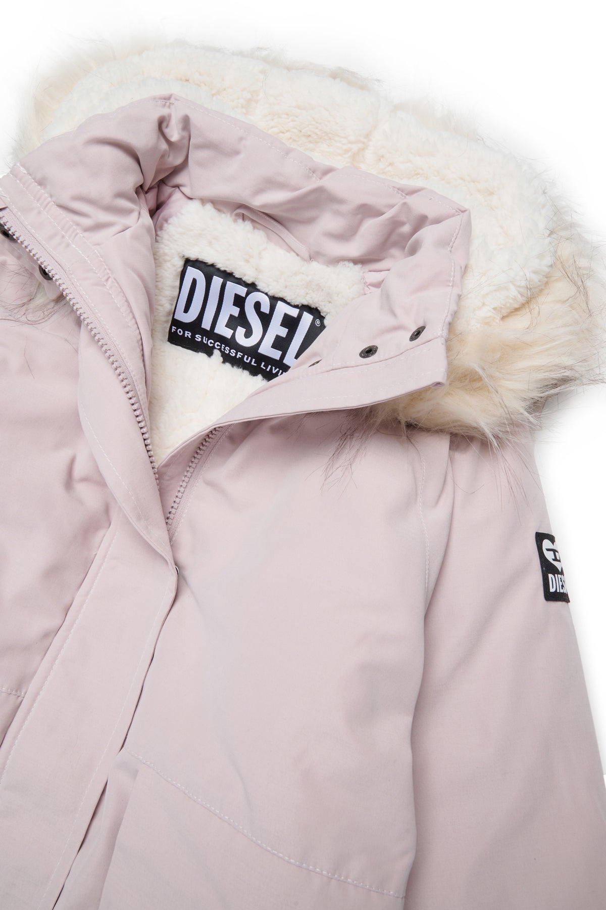 Parka mit aufgedrucktem Logo