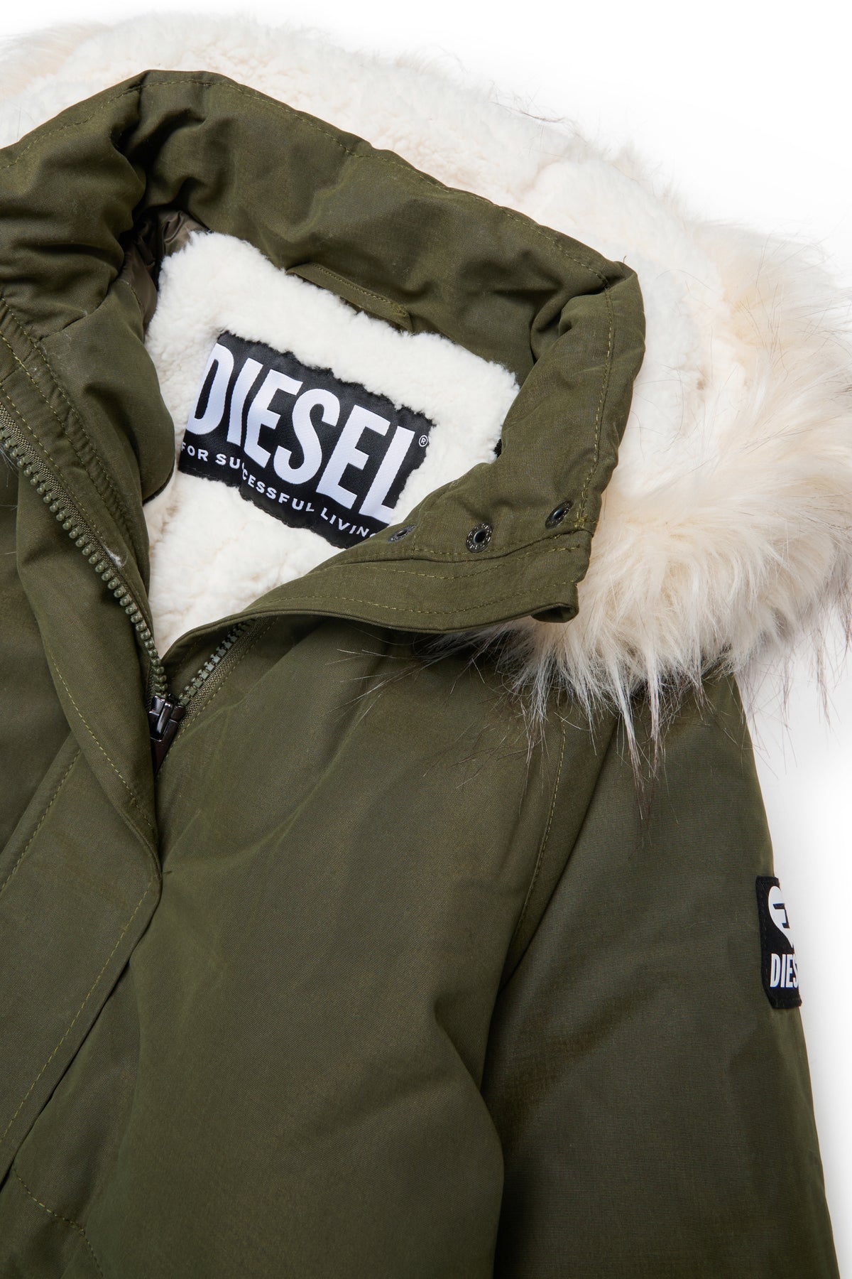 Parka avec logo imprimé