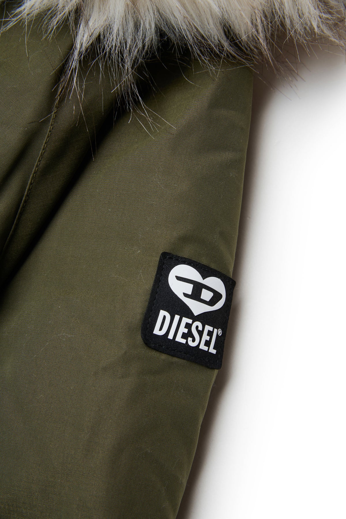 Parka avec logo imprimé