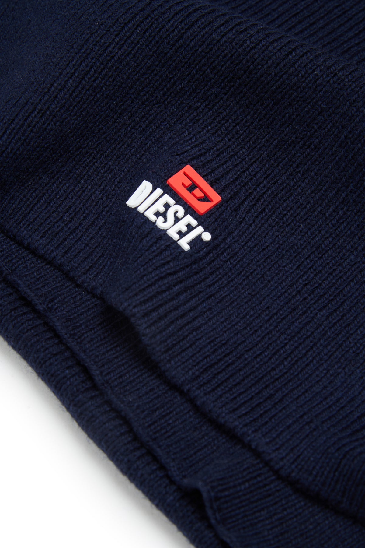 Berretto misto lana e cotone con logo
