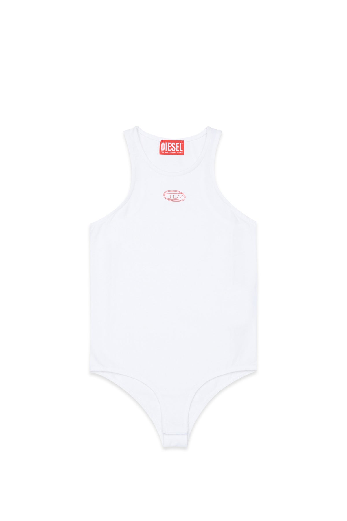 Ärmelloser Body mit ovalem Logo