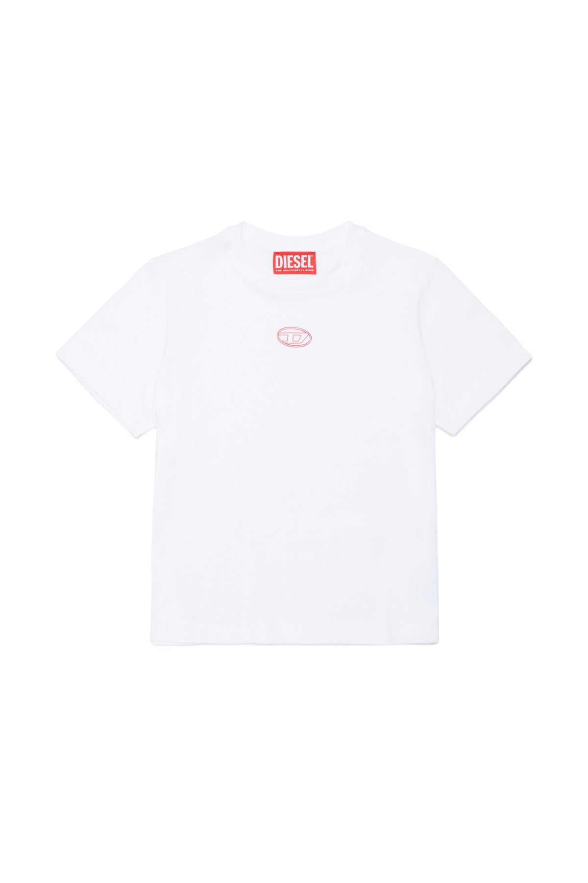 T-Shirt mit aufgedrucktem ovalem Logo