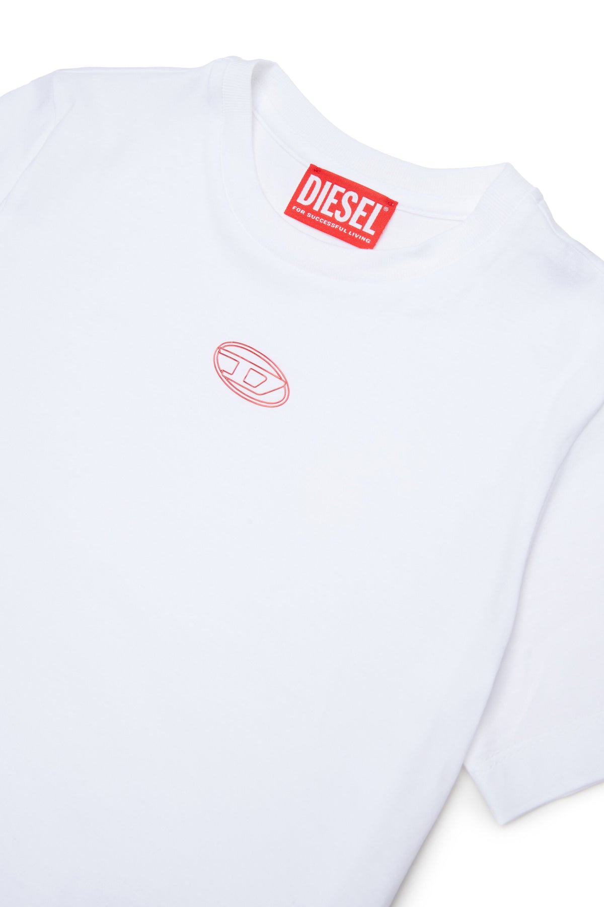 T-Shirt mit aufgedrucktem ovalem Logo
