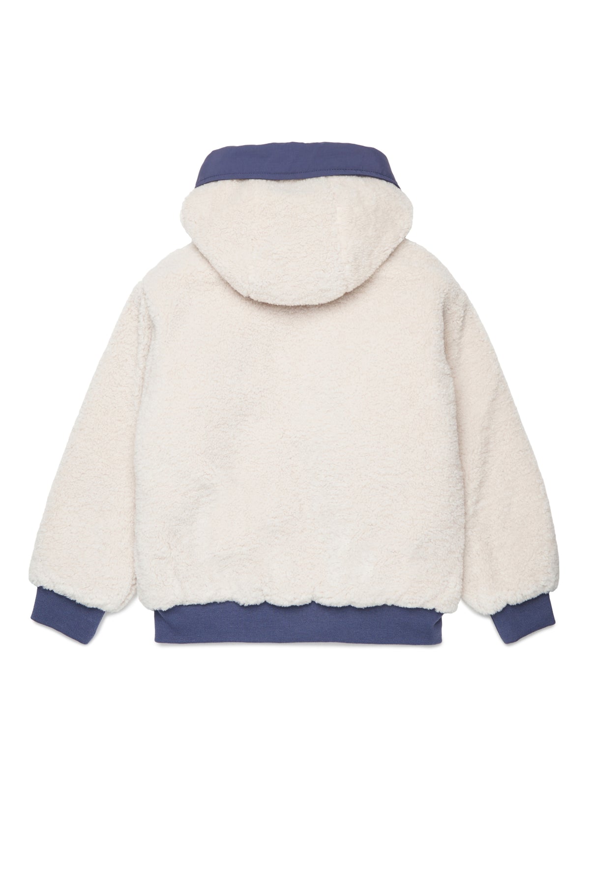Giacca teddy reversibile con cappuccio