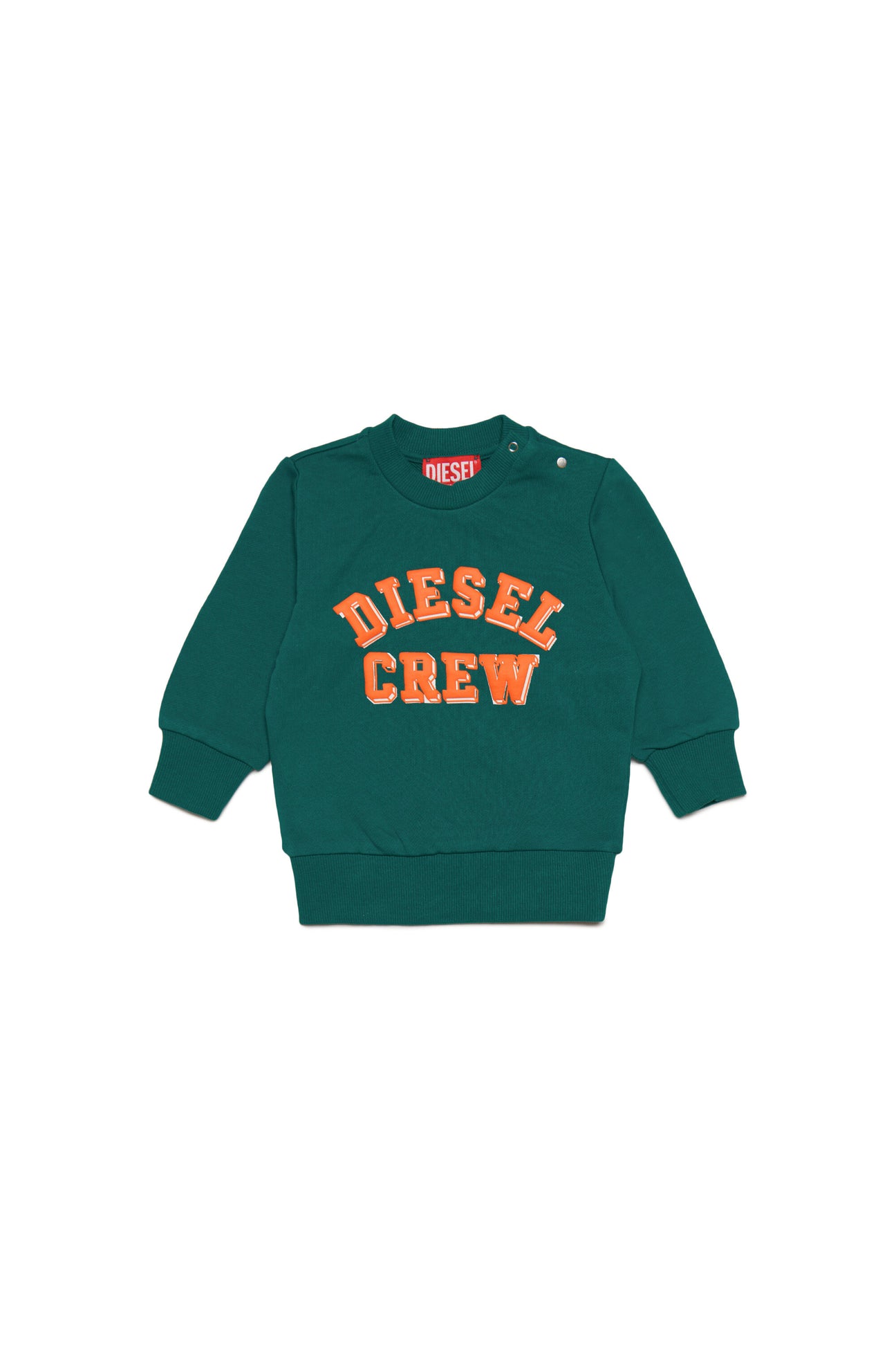 Cotton crew-neck sweatshirt with Diesel Crew graphics 