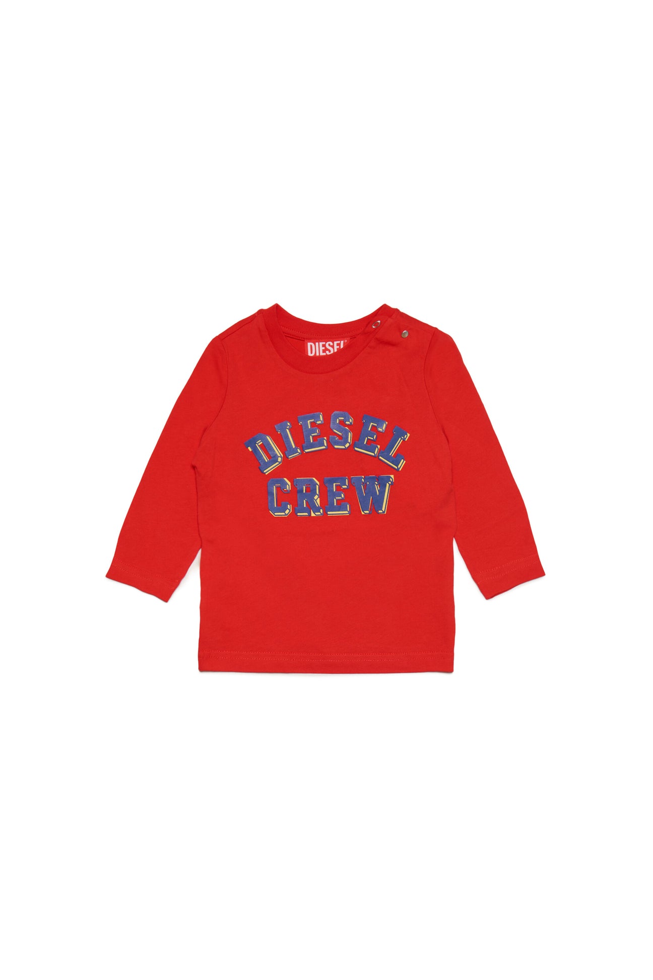 Crew-neck jersey t-shirt with Diesel Crew graphics 