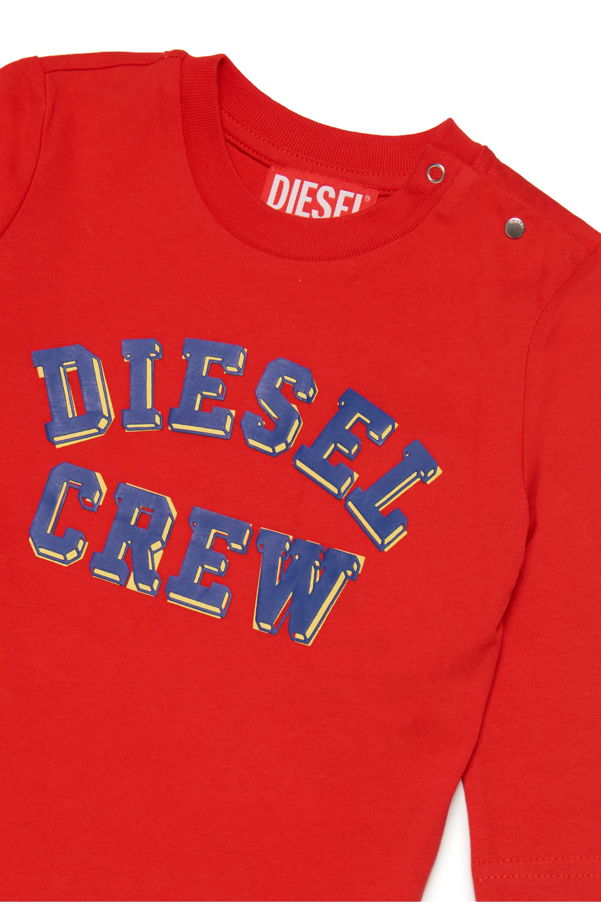 Crew-neck jersey t-shirt with Diesel Crew graphics