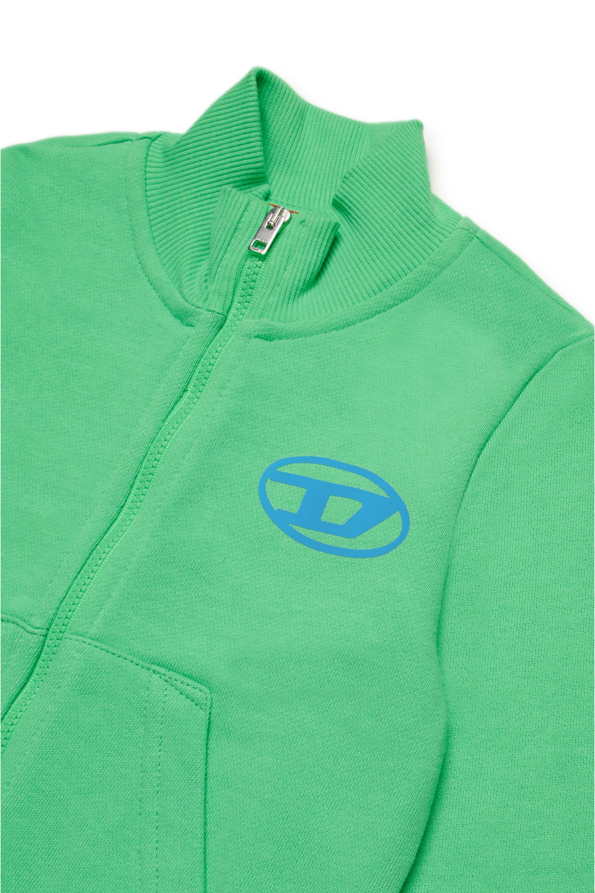 Sweatshirt with zip and Oval D logo