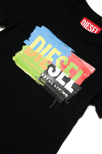 T-shirt with multicolor print