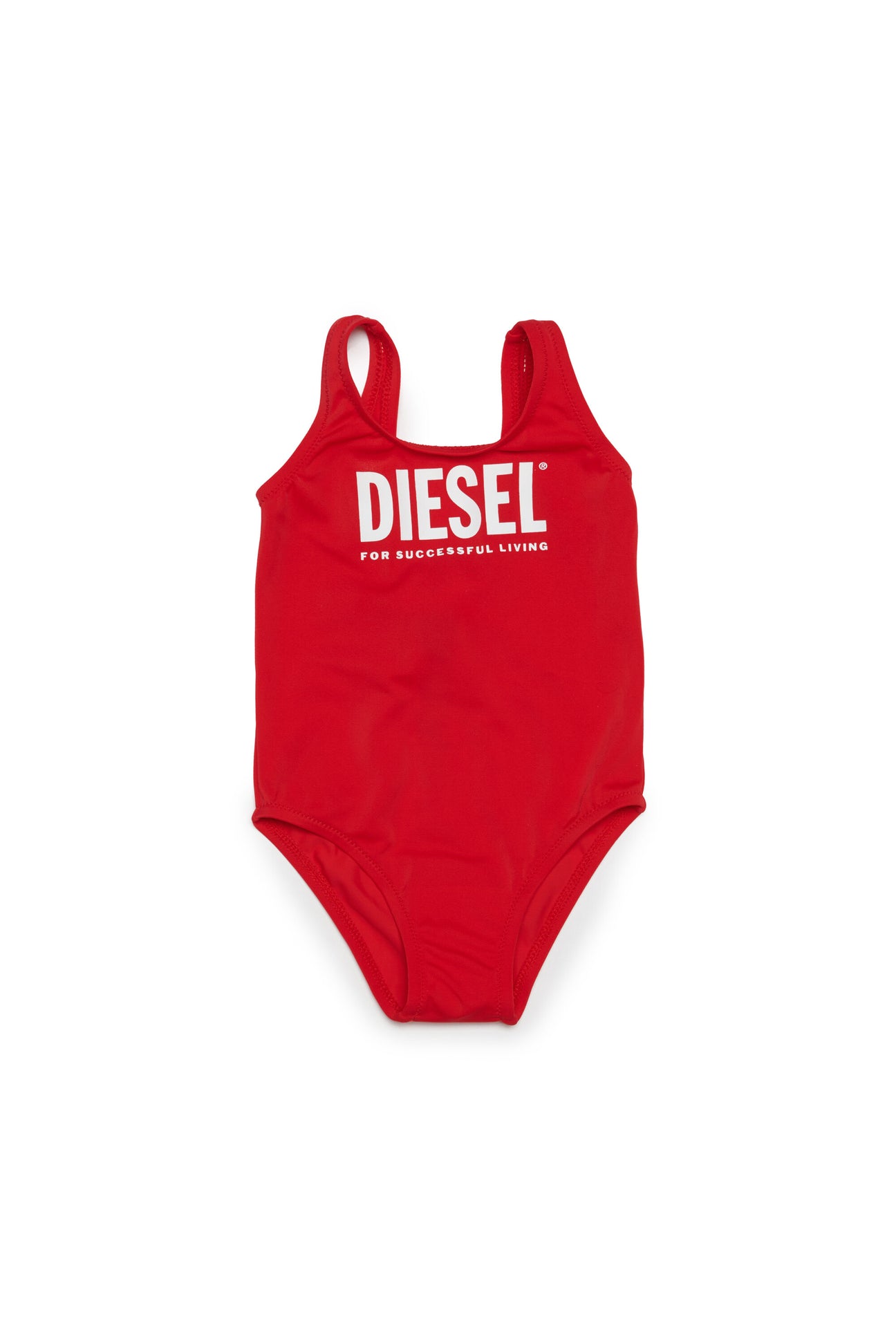 One-piece swimsuit branded with logo 