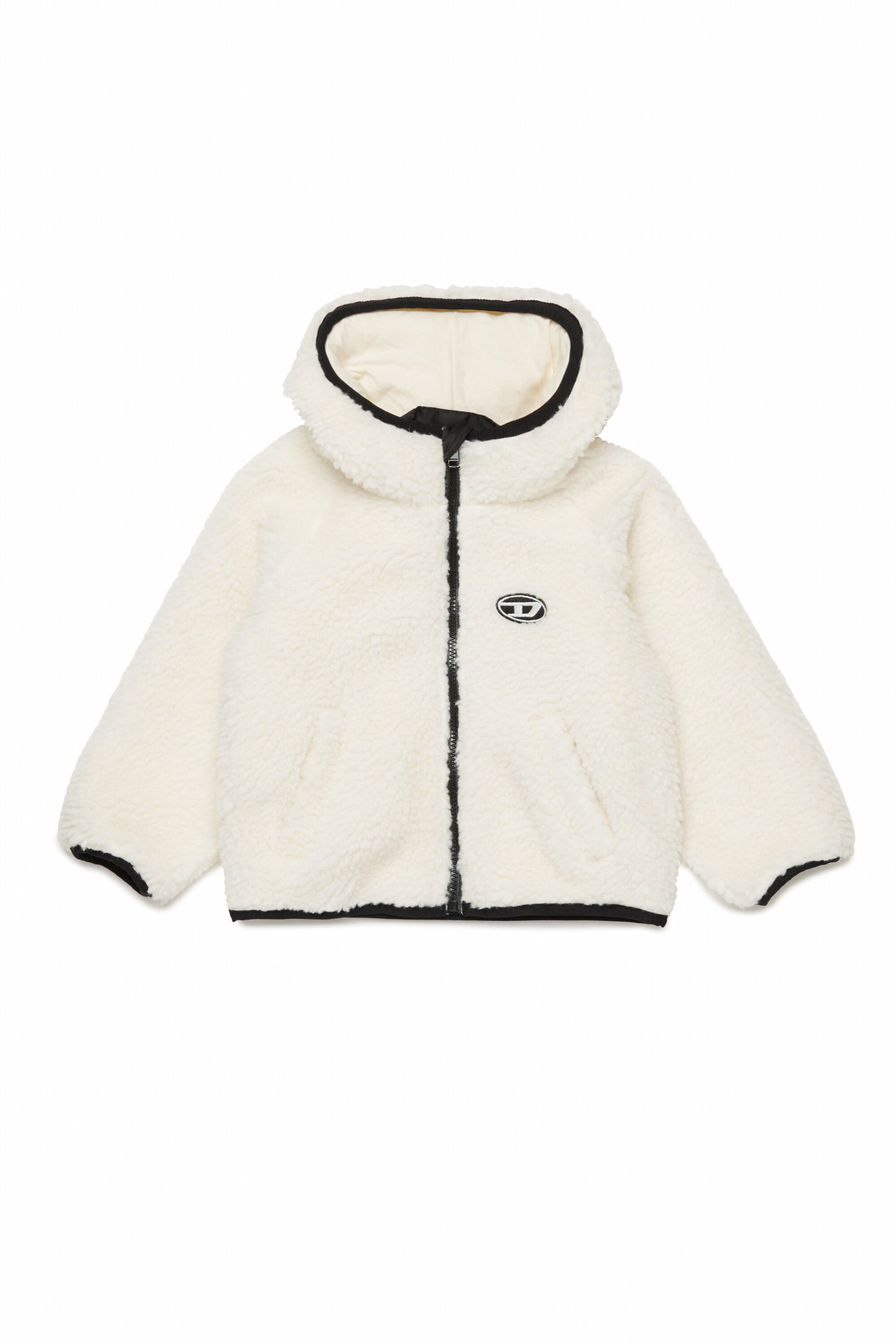 Giacca teddy con patch oval D Giacca teddy con patch oval D